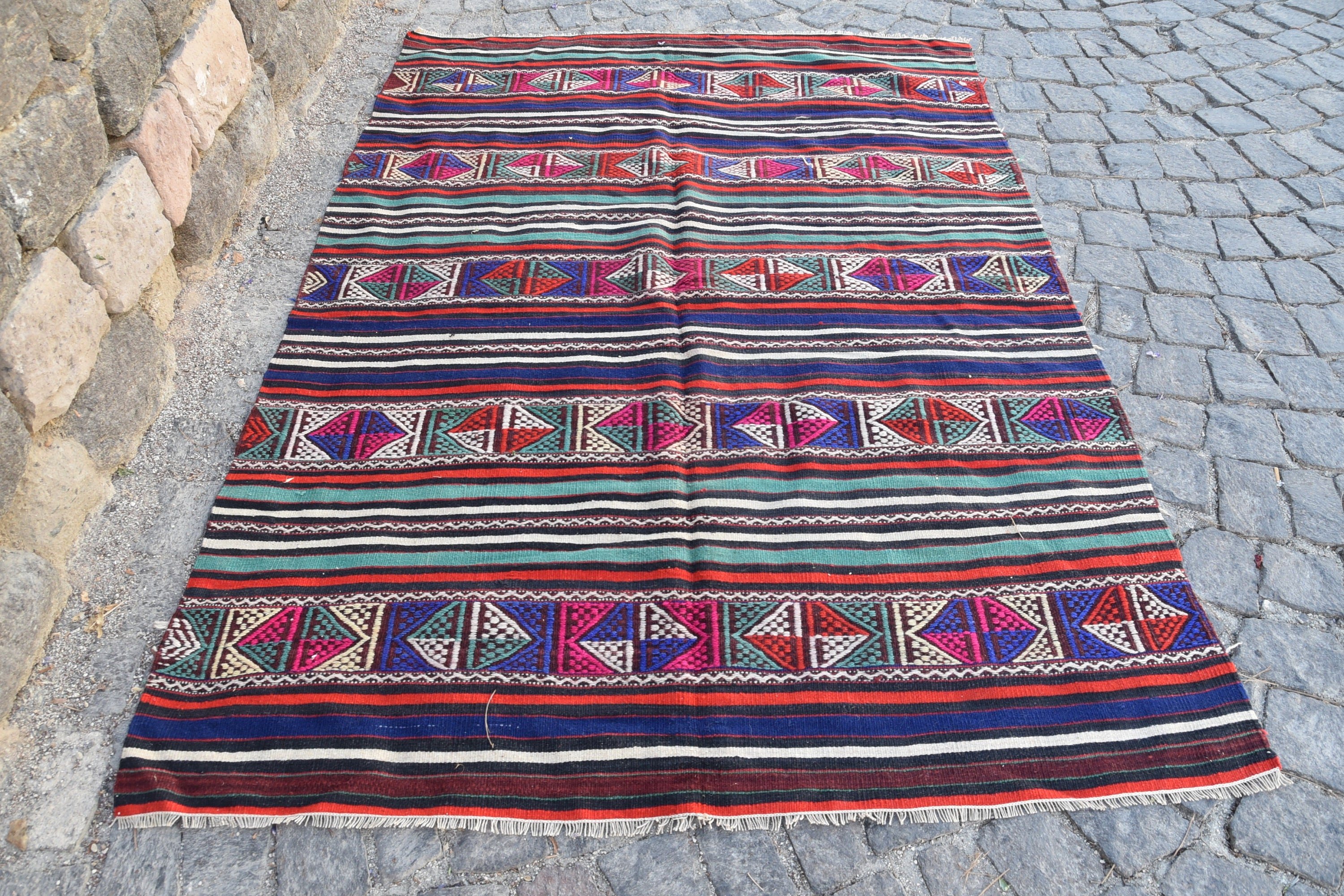 Vintage Halı, Havalı Halı, Oturma Odası Halıları, Yatak Odası Halısı, Oturma Odası Halıları, Oryantal Halı, 5x7.2 ft Alan Halıları, Türk Halıları, Kilim, Sevimli Halı