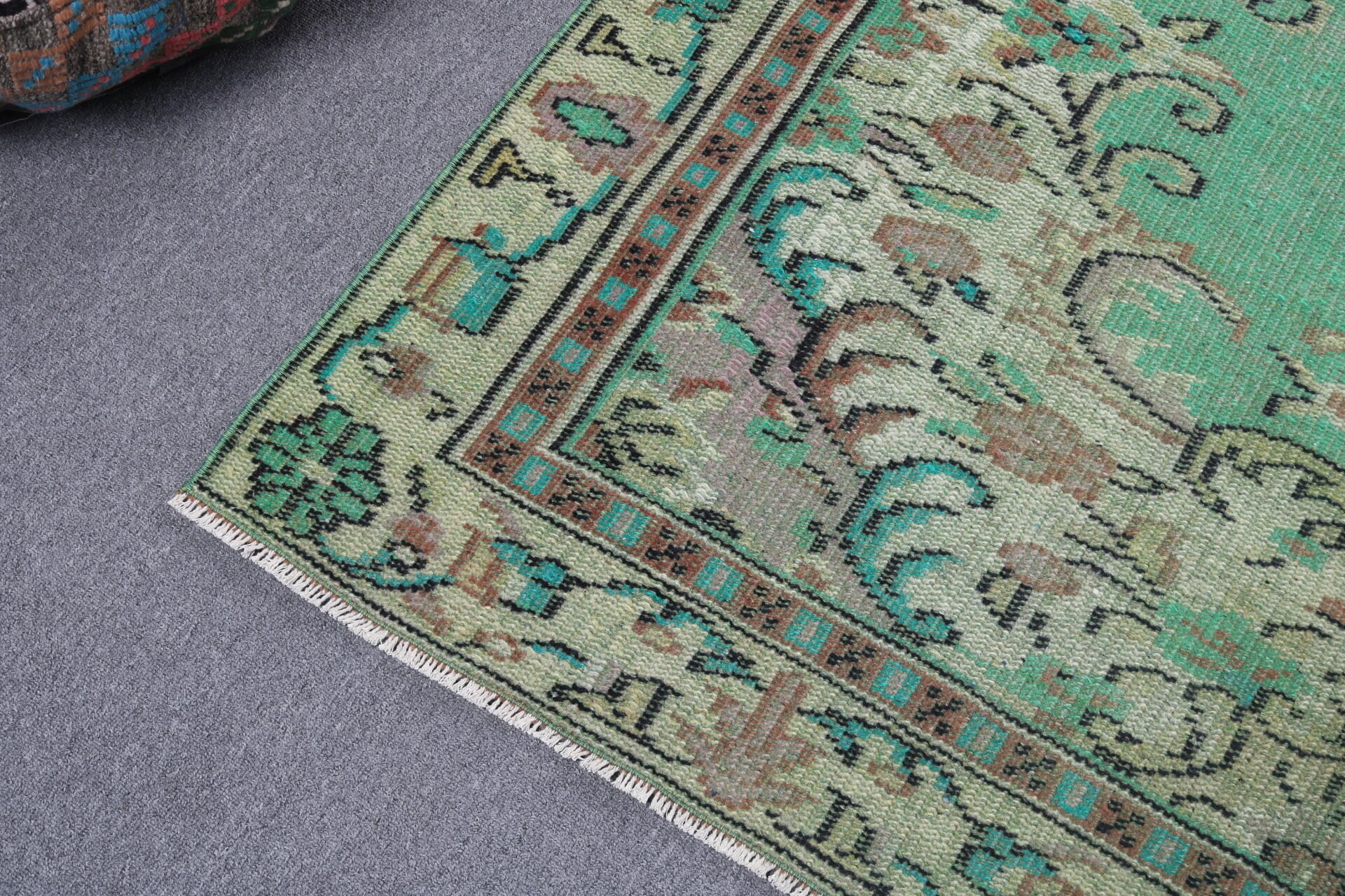 Turkish Rug, Vintage Rug, Home Decor Rug, 5.2x8.7 ft Large Rug, Floor Rug, Bedroom Rug, Neutral Rugs, Salon Rugs, Green Kitchen Rugs