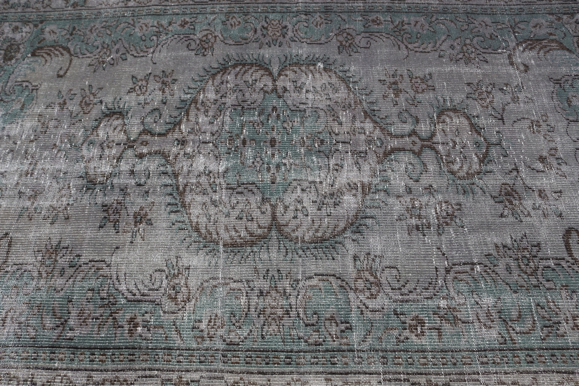 5.3x8.5 ft Large Rug, Antique Rug, Living Room Rugs, Salon Rugs, Turkish Rug, Green Anatolian Rug, Vintage Rug, Turkey Rug