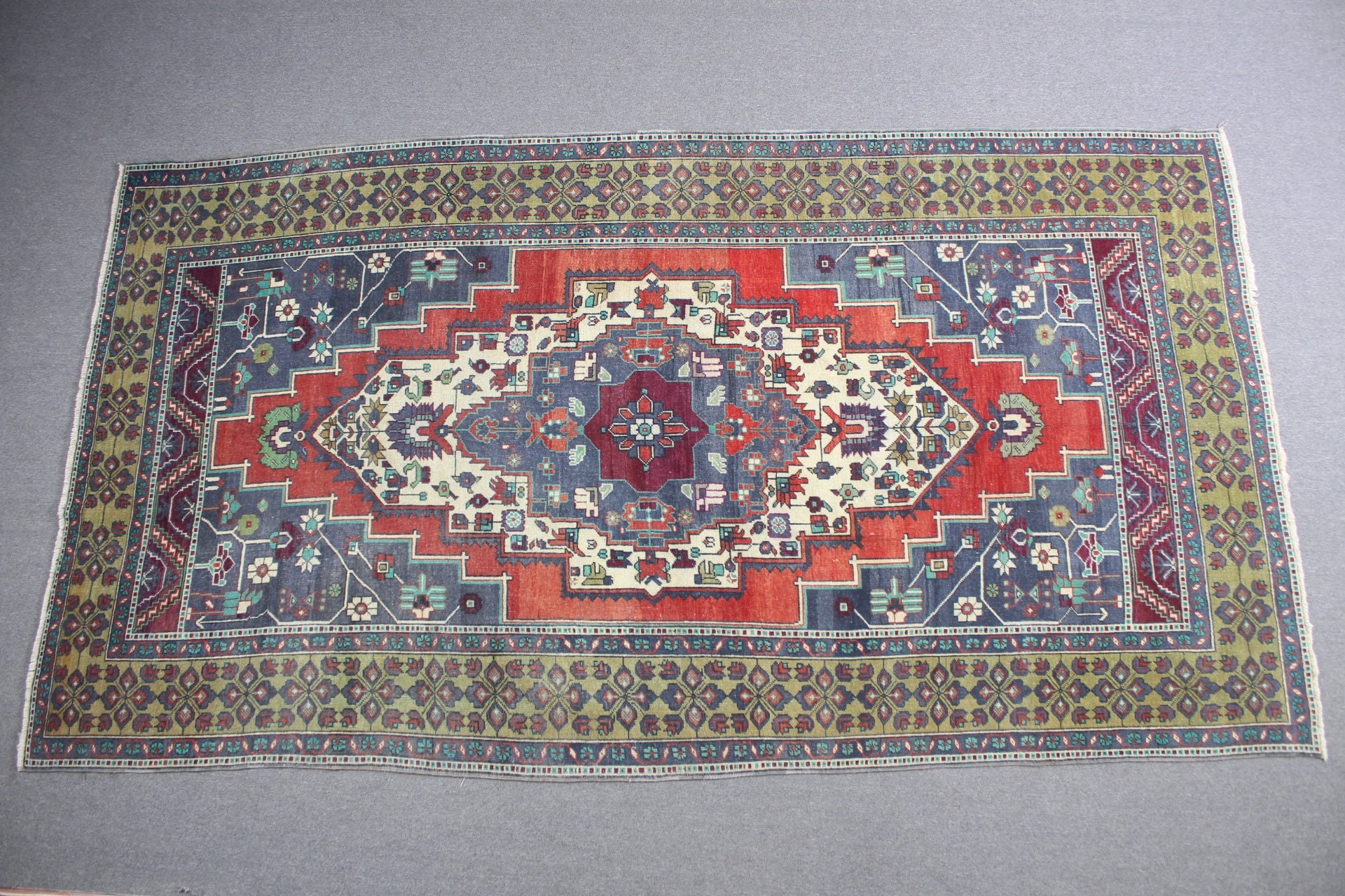 Office Rug, Red Bedroom Rug, Dining Room Rug, 6x11.3 ft Large Rugs, Turkish Rug, Floor Rug, Vintage Rug, Living Room Rug