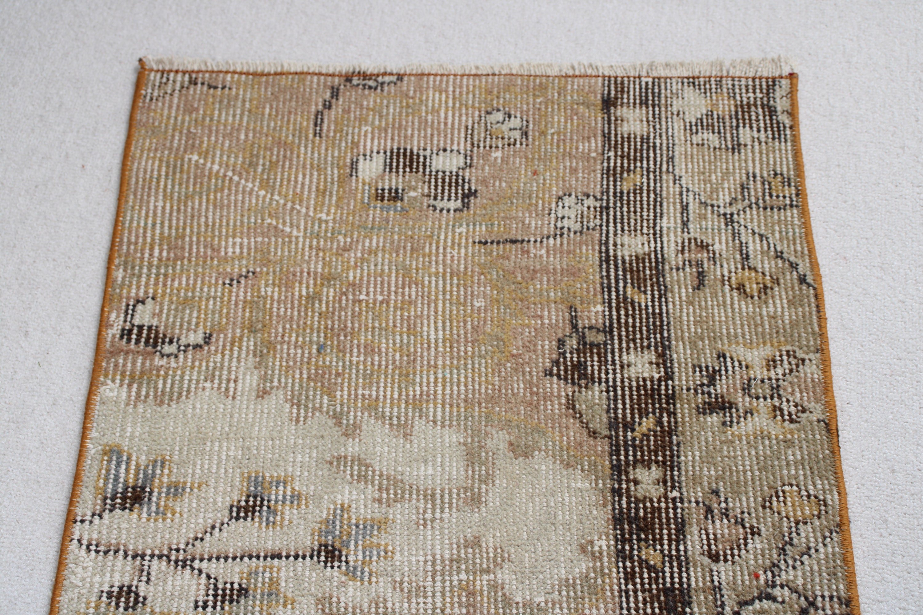 Bath Rugs, Bedroom Rugs, 1.8x2.8 ft Small Rugs, Rugs for Bathroom, Handwoven Rugs, Beige Moroccan Rugs, Vintage Rugs, Turkish Rugs