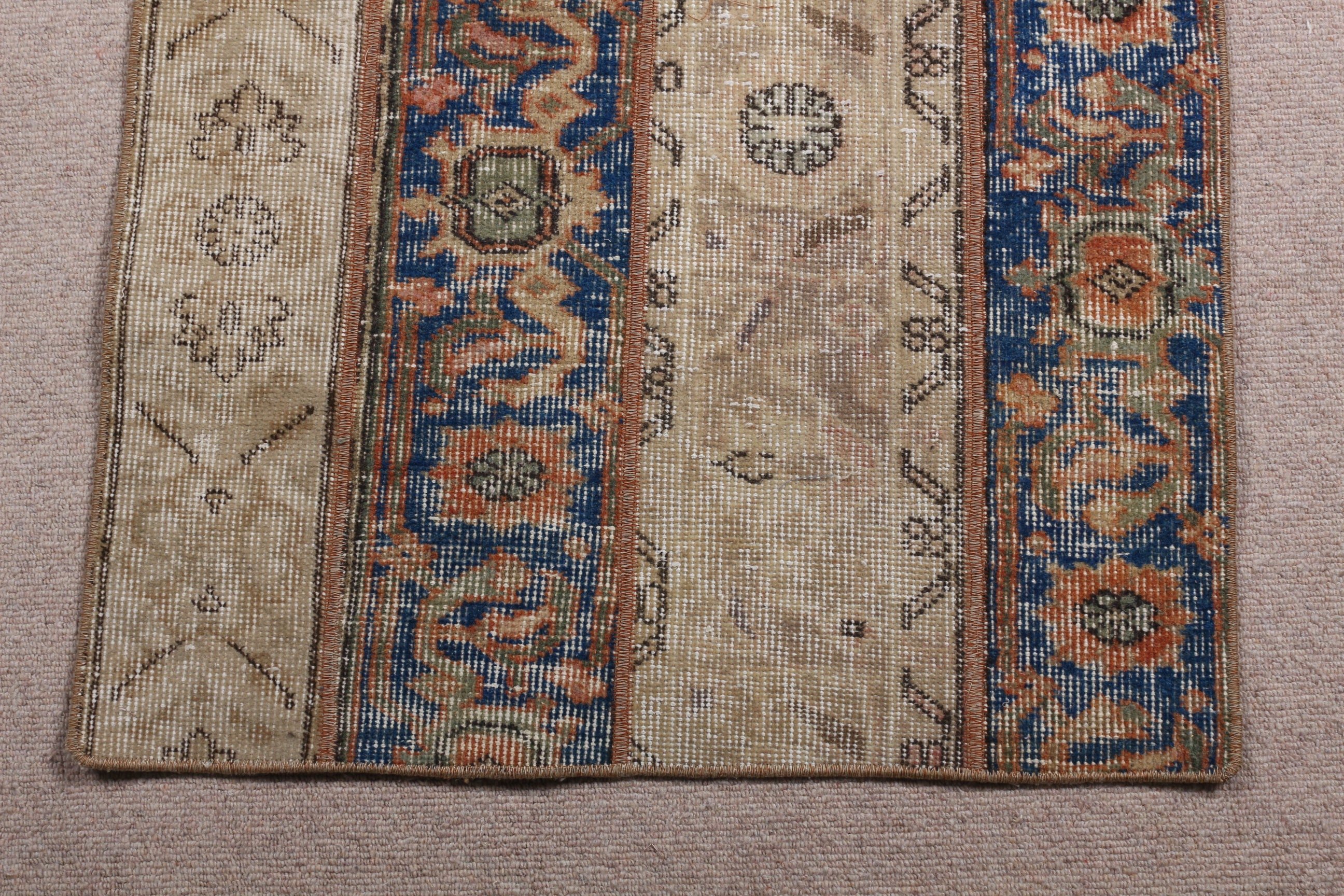 Floor Rugs, Vintage Rug, Beige Oriental Rug, Bedroom Rug, 2.3x4.1 ft Small Rug, Rugs for Entry, Cool Rug, Art Rug, Kitchen Rug, Turkish Rug