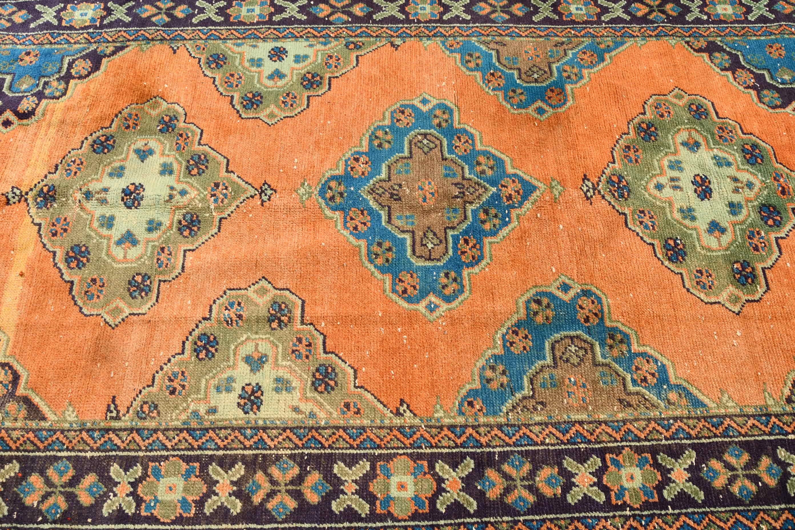 136x351 cm Yolluk Halı, Mutfak Halı, Mutfak Halı, Turuncu Ev dekoru Halı, Merdiven Halı, Türk Halı, Koridor Halı, Antik Halı, Koridor Halı