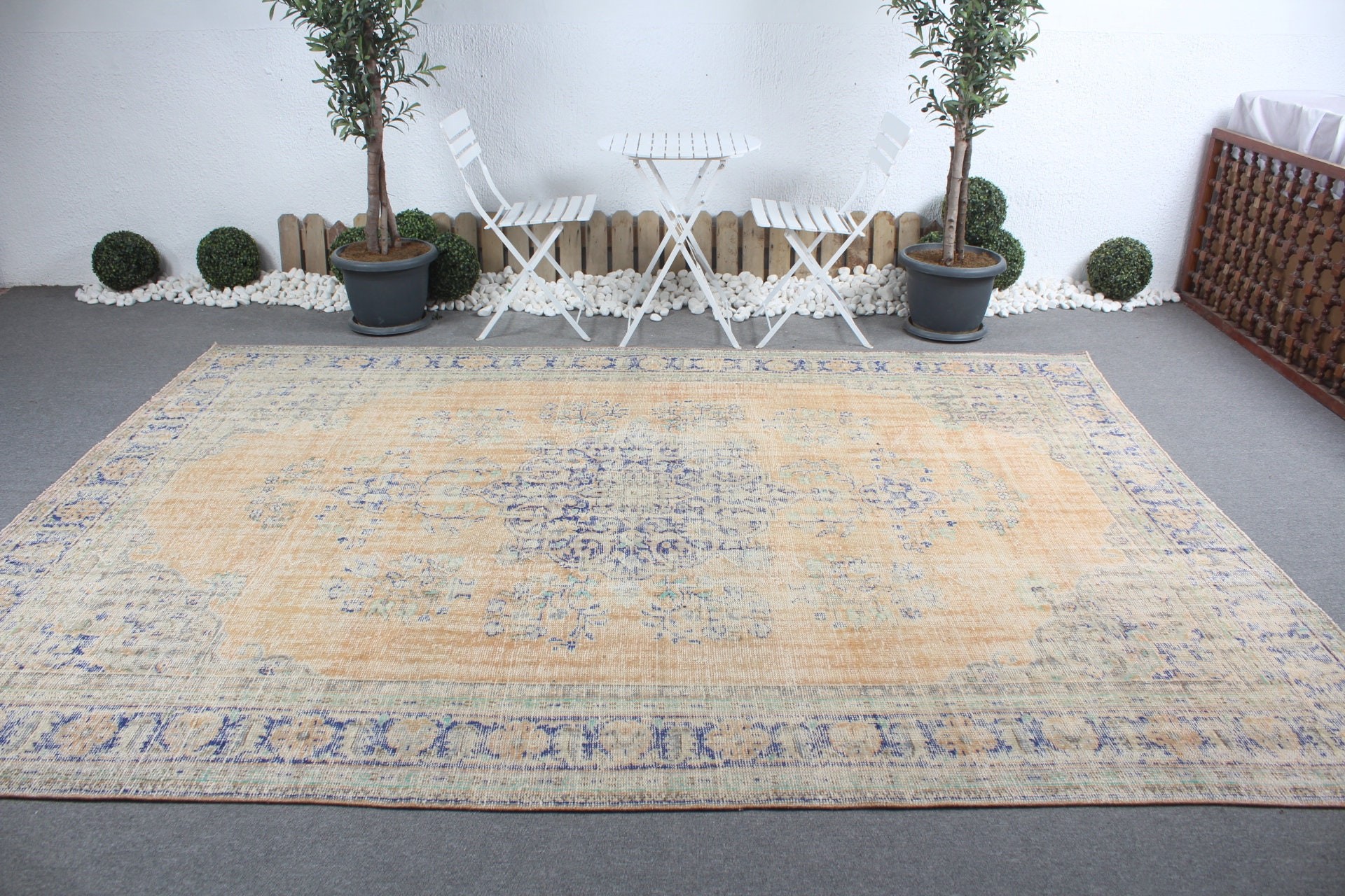 8x10.8 ft Oversize Rugs, Vintage Rugs, Living Room Rug, Dining Room Rug, Anatolian Rug, Turkish Rugs, Antique Rugs, Yellow Anatolian Rug