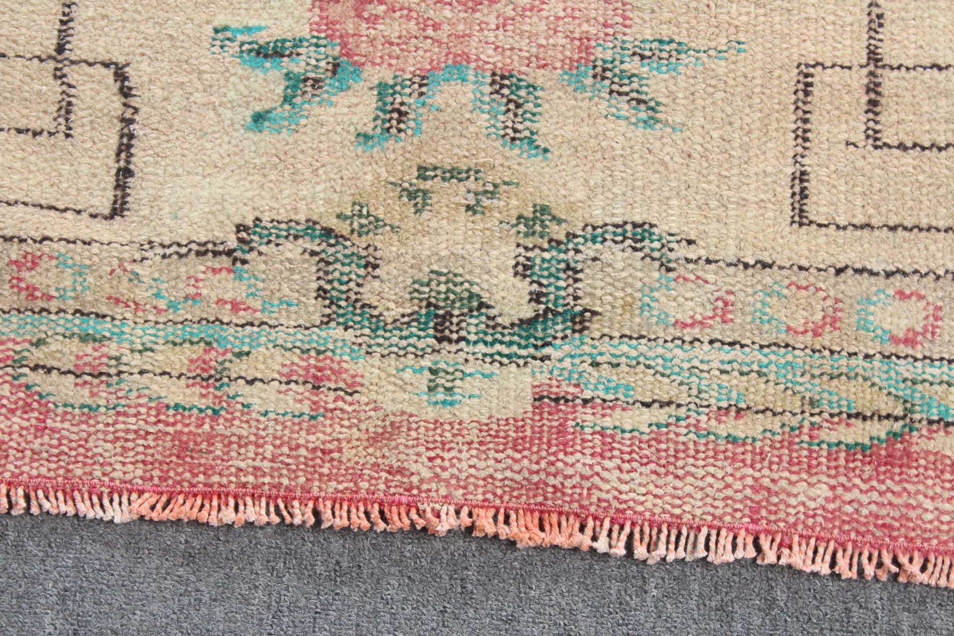 Dining Room Rug, Vintage Rug, Antique Rug, Bedroom Rug, Floor Rug, Hand Woven Rugs, Beige Oriental Rug, Turkish Rug, 6x9.2 ft Large Rugs