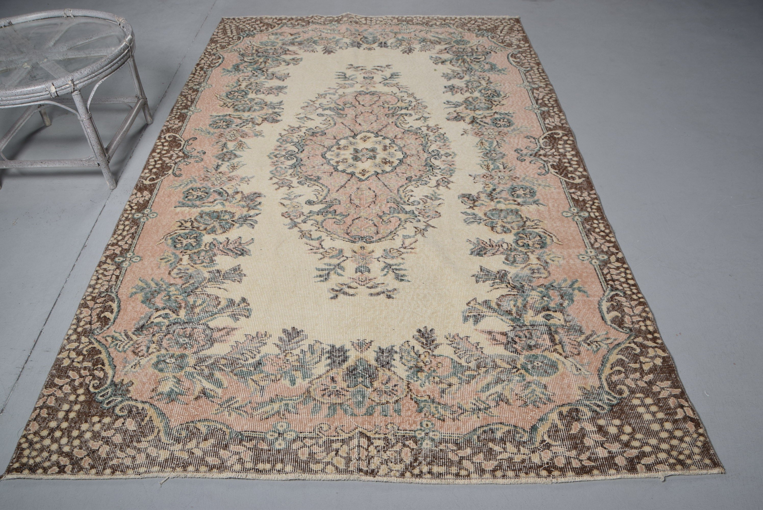 Living Room Rug, Oriental Rug, Beige Anatolian Rugs, 5.6x9.1 ft Large Rug, Dorm Rug, Turkish Rug, Bedroom Rugs, Vintage Rug, Home Decor Rug