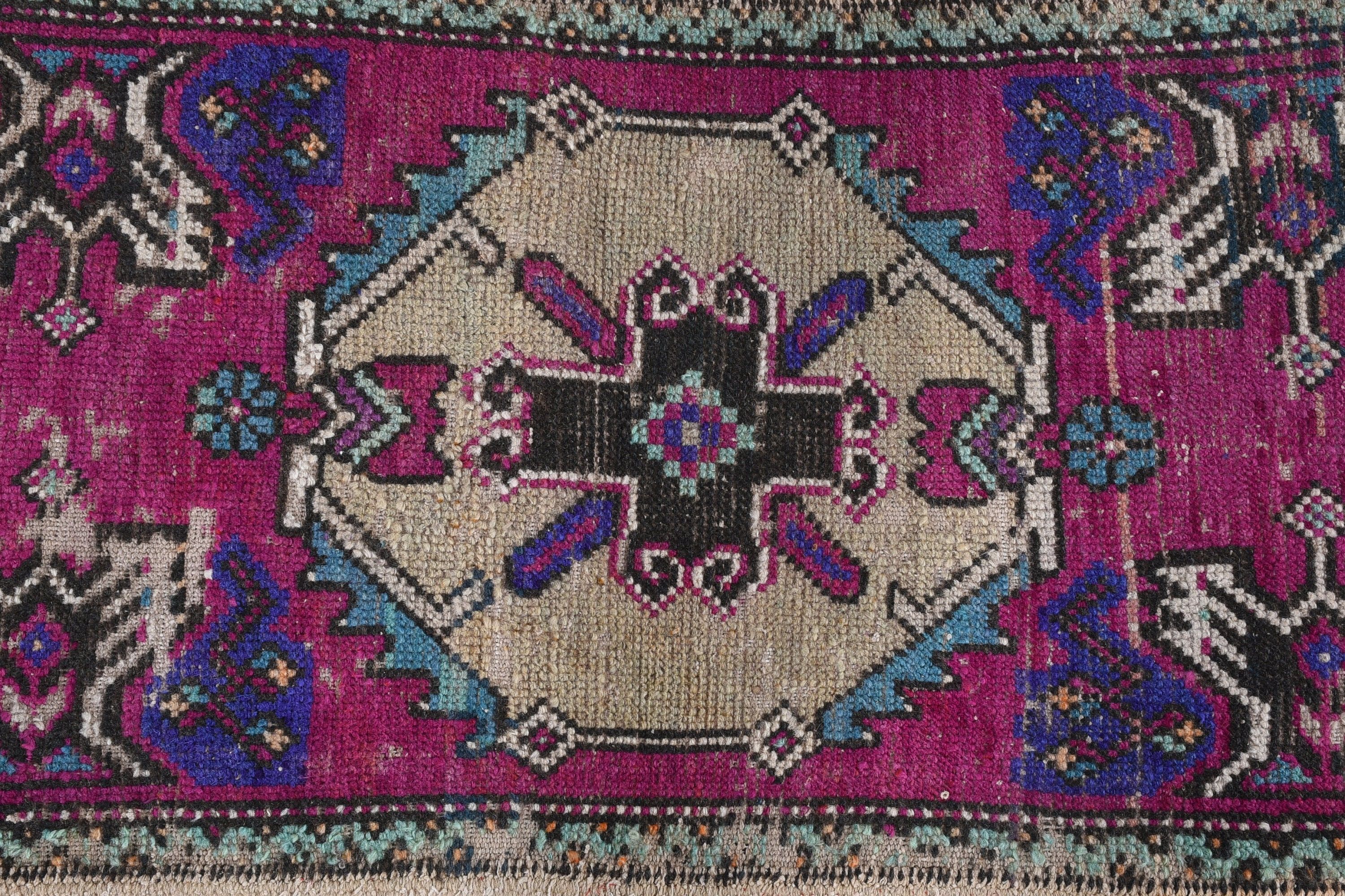 Vintage Halı, Araba Paspas Halıları, 1,5x3 ft Küçük Halılar, Pembe Fas Halıları, Mutfak Halısı, Araba Paspas Halısı, Yün Halılar, Anadolu Halıları, Türk Halısı