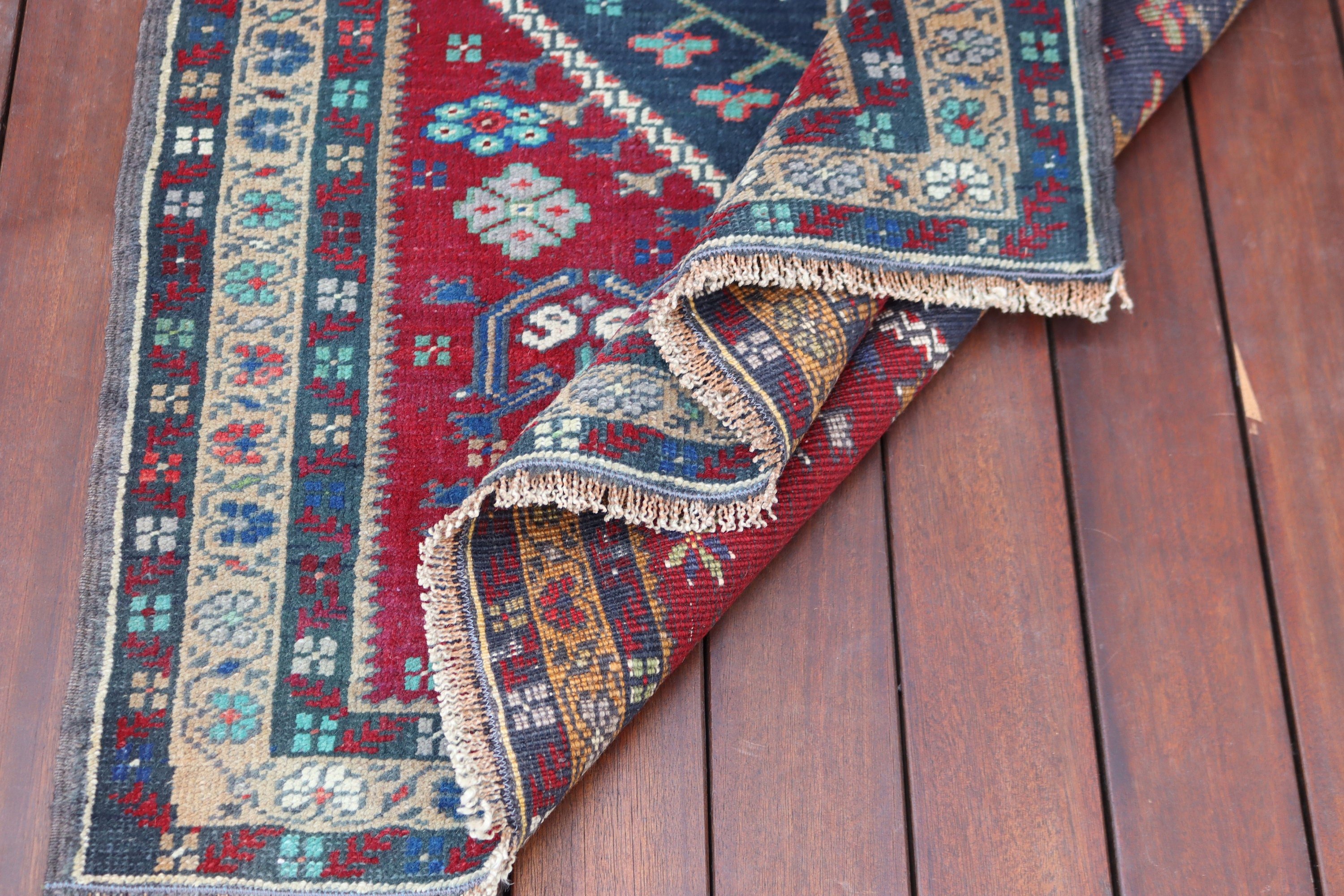 Handwoven Rugs, 3.1x5.6 ft Accent Rugs, Vintage Rugs, Boho Accent Rug, Red Anatolian Rugs, Geometric Rug, Turkish Rugs, Nursery Rug