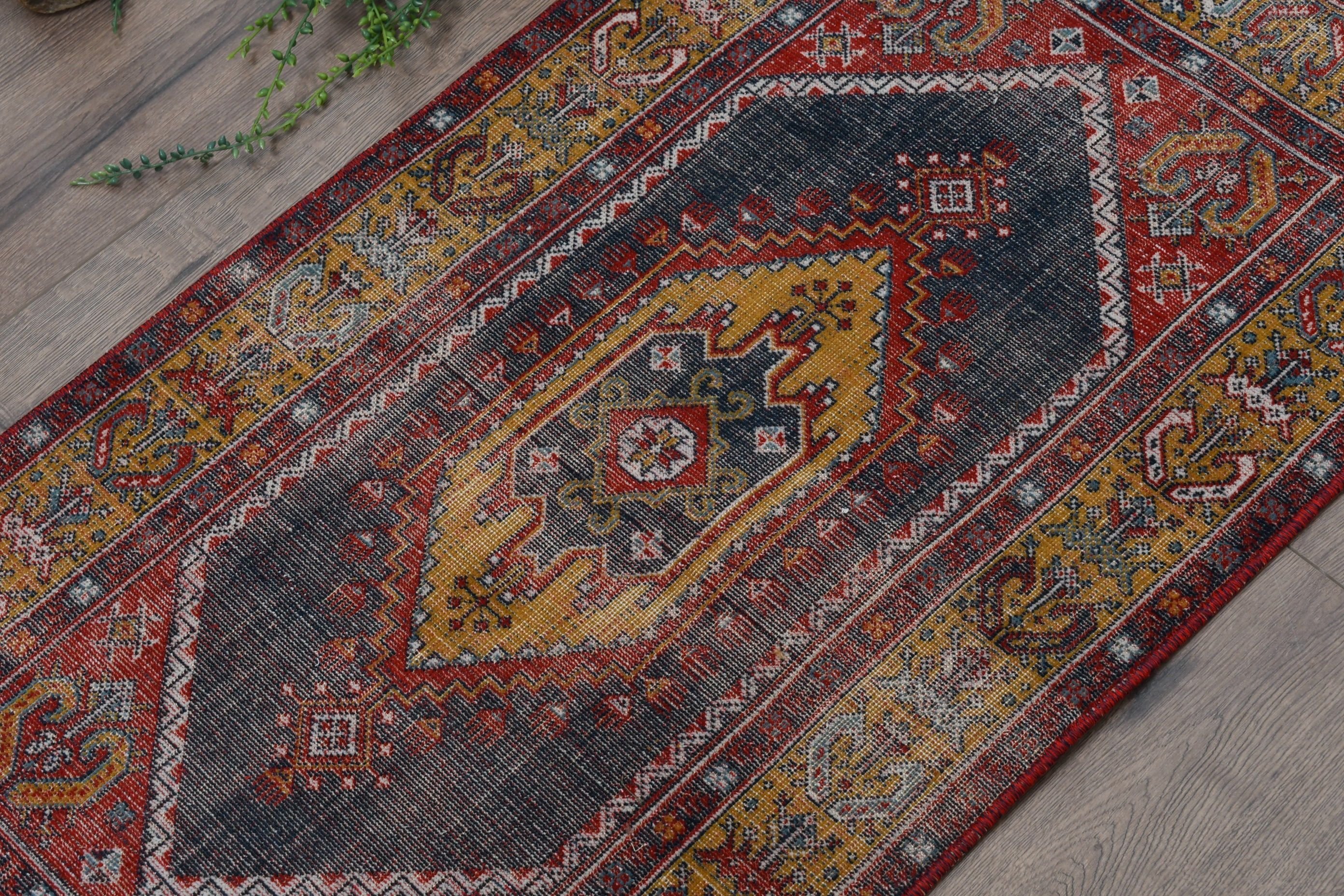 Yellow Wool Rugs, Cool Rug, Nursery Rug, Turkish Rug, Rugs for Bath, Kitchen Rug, Old Rug, Oriental Rug, Vintage Rug, 1.7x3.1 ft Small Rugs