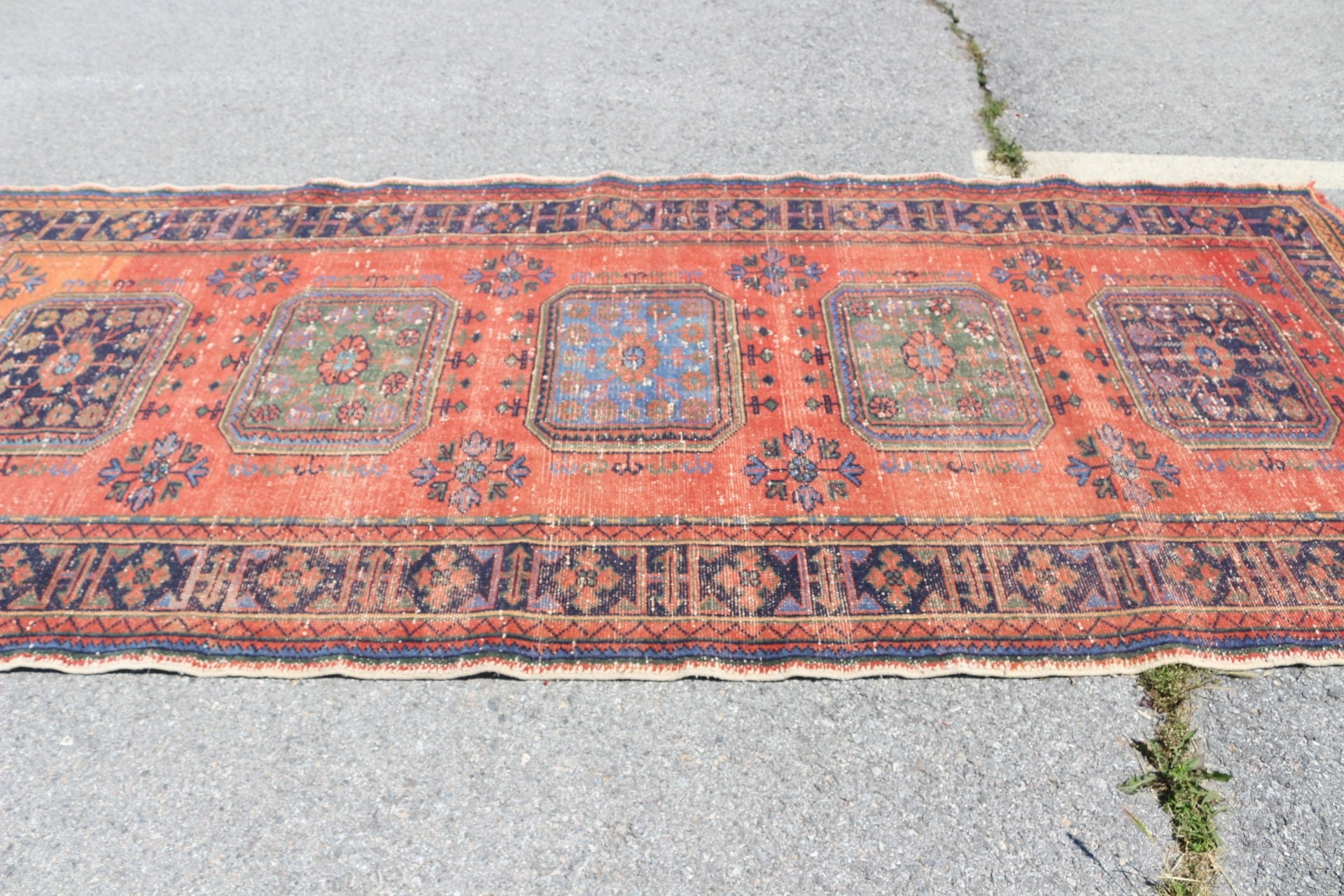 Türk Halıları, Kırmızı Mutfak Halıları, Oturma Odası Halıları, 4.8x11.2 ft Büyük Halı, Ev Dekor Halısı, Vintage Halı, Antika Halılar, Yemek Odası Halıları