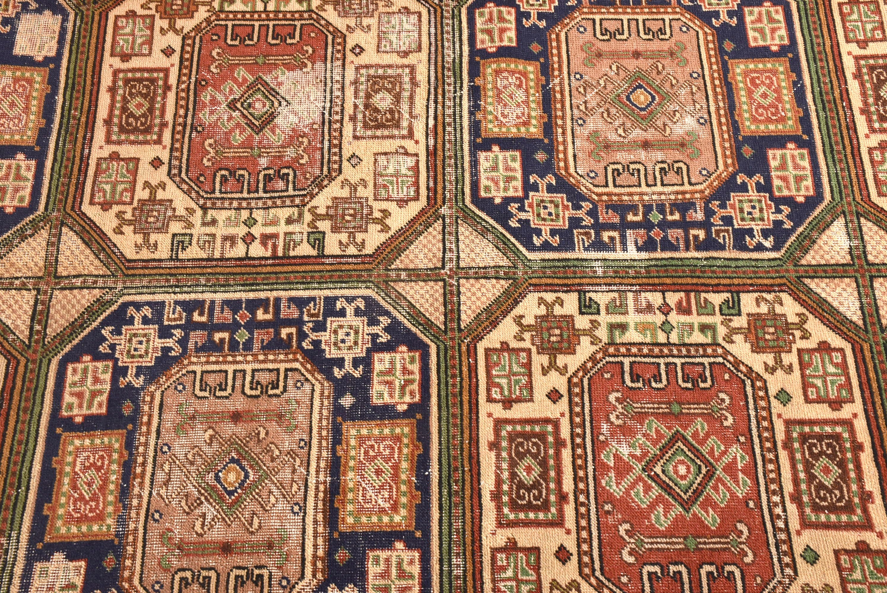 Vintage Halılar, Modern Halı, Türk Halısı, Düz Dokuma Halı, Mutfak Halıları, Yer Halıları, Bej Geometrik Halı, 4,9x7,6 ft Alan Halıları, Vintage Alan Halısı