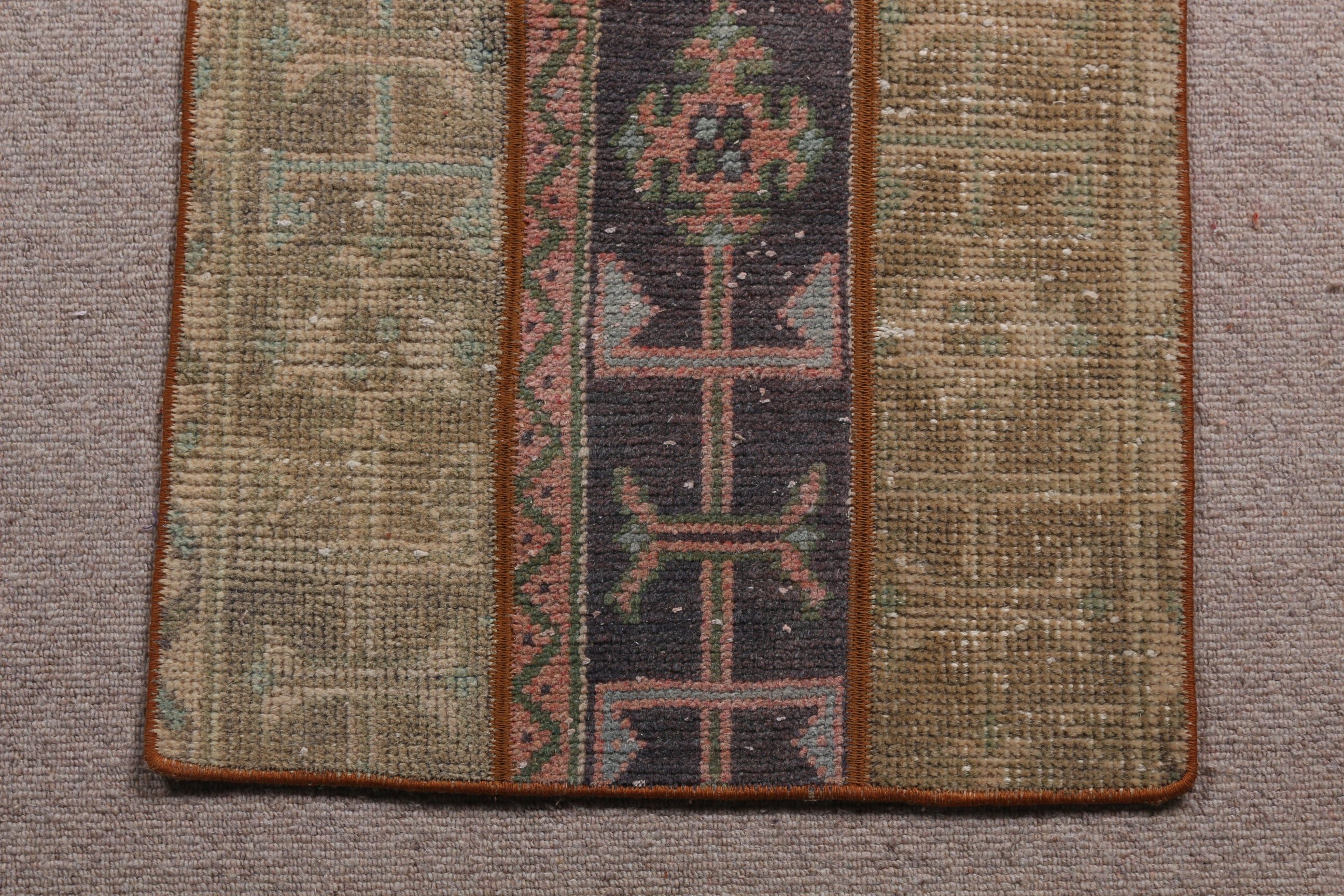 Vintage Rug, Bedroom Rugs, Car Mat Rugs, Wall Hanging Rug, Ethnic Rug, Floor Rugs, Turkish Rug, Brown Kitchen Rugs, 1.7x3.1 ft Small Rug