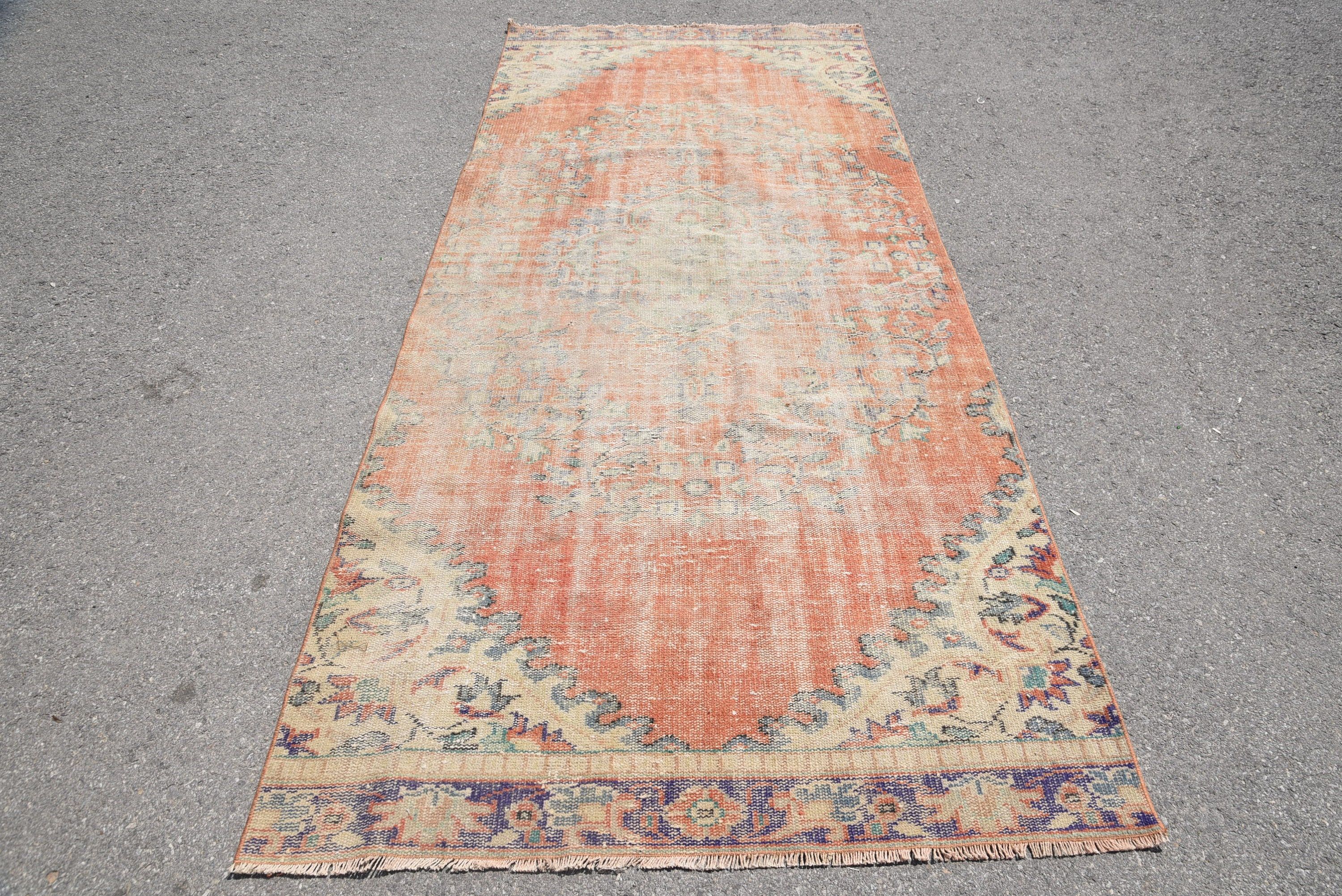 Vintage Halılar, 4.3x9.6 ft Büyük Halı, Türk Halıları, Yatak Odası Halıları, Soğuk Halı, Oushak Halısı, Salon Halısı, Oturma Odası Halıları, Geniş Alan Halıları