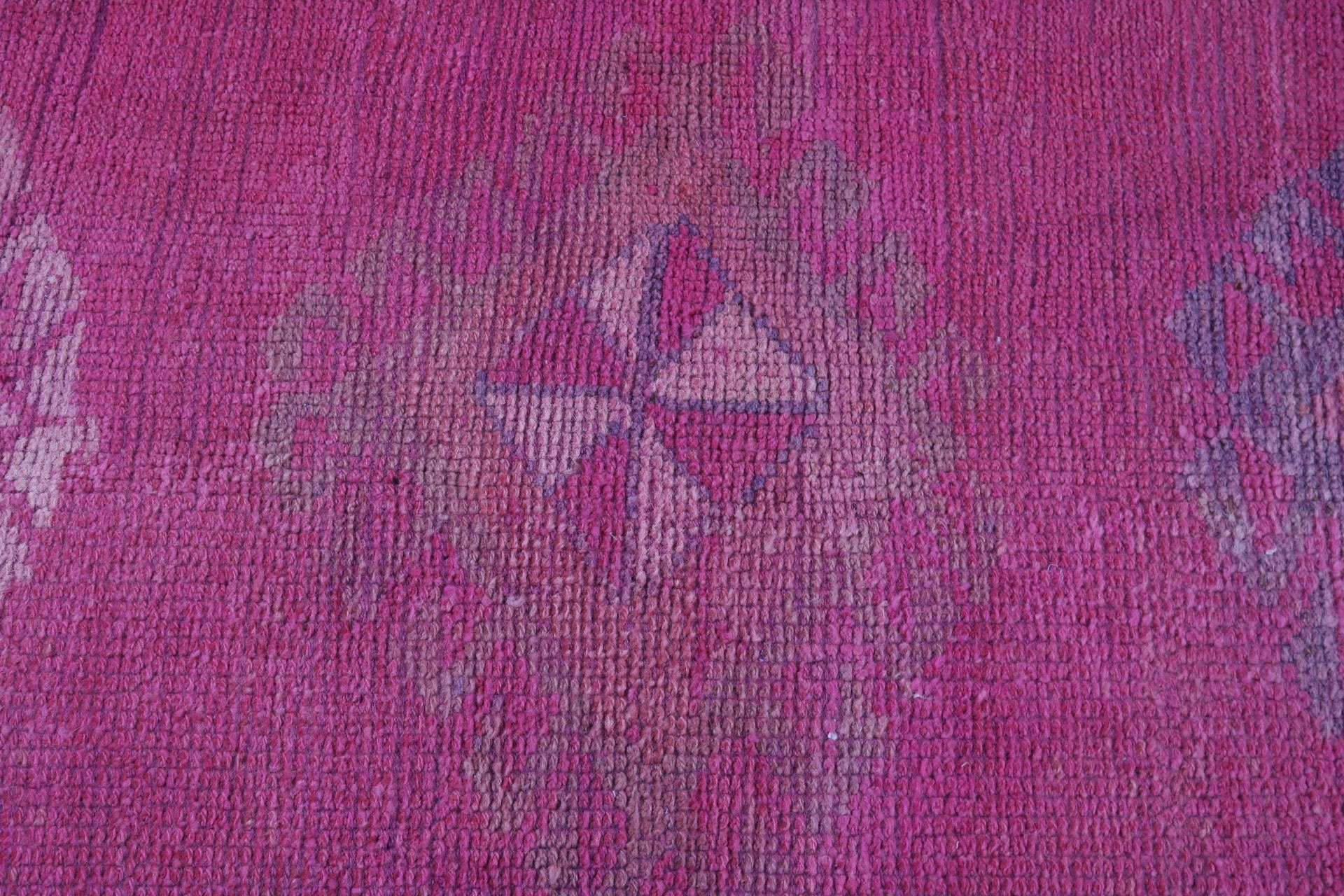 Ethnic Rug, Boho Rugs, Rugs for Stair, Vintage Rugs, Turkish Rugs, Pink Oushak Rugs, 2.5x10.9 ft Runner Rug, Vintage Runner Rug, Oushak Rug