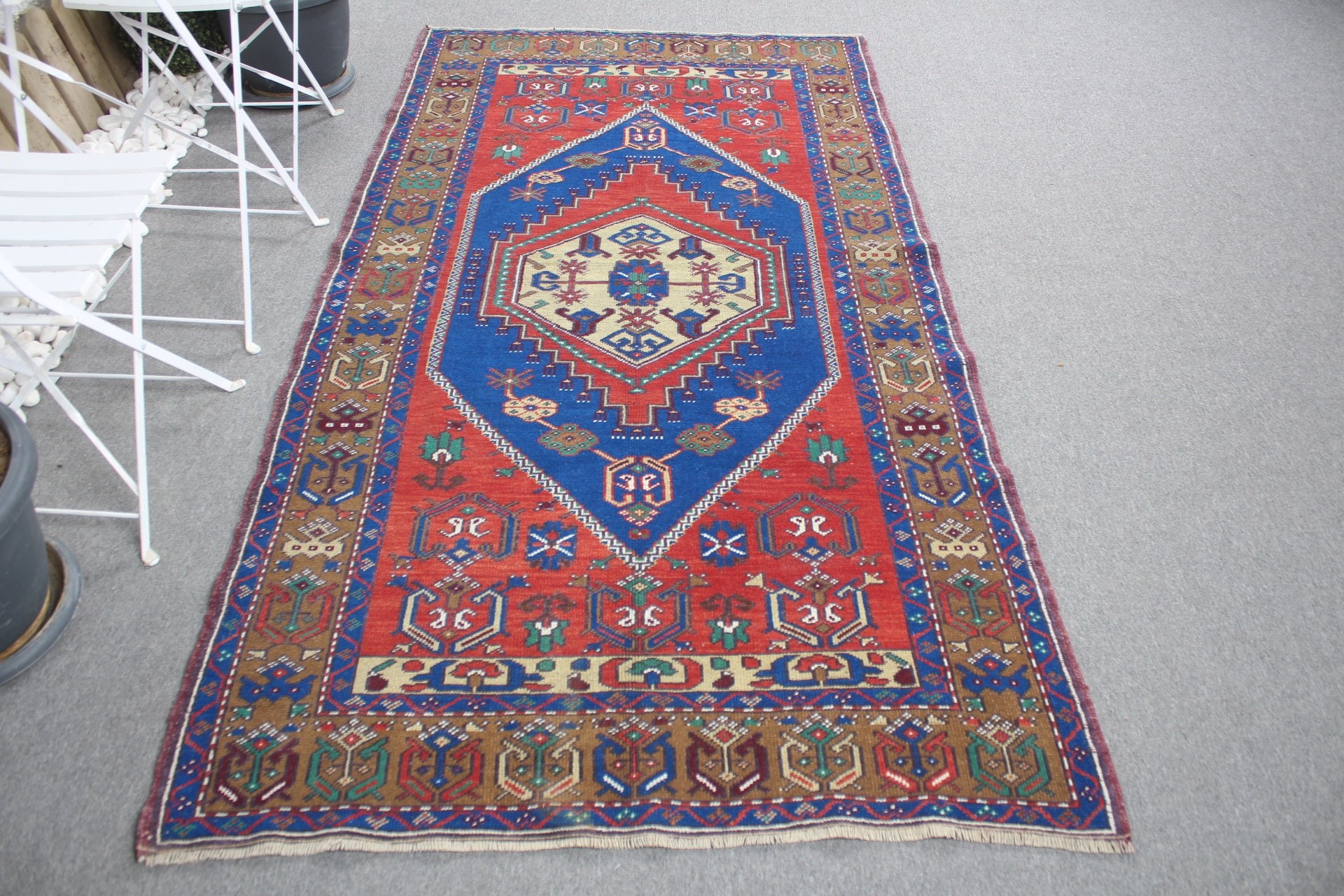 Kırmızı Anadolu Halısı, Sanat Halısı, Vintage Halı, 4.2x7.8 ft Alan Halısı, Yatak Odası Halısı, Türk Halısı, Mutfak Halıları, Ofis Halıları, Yer Halısı, Alan Halıları