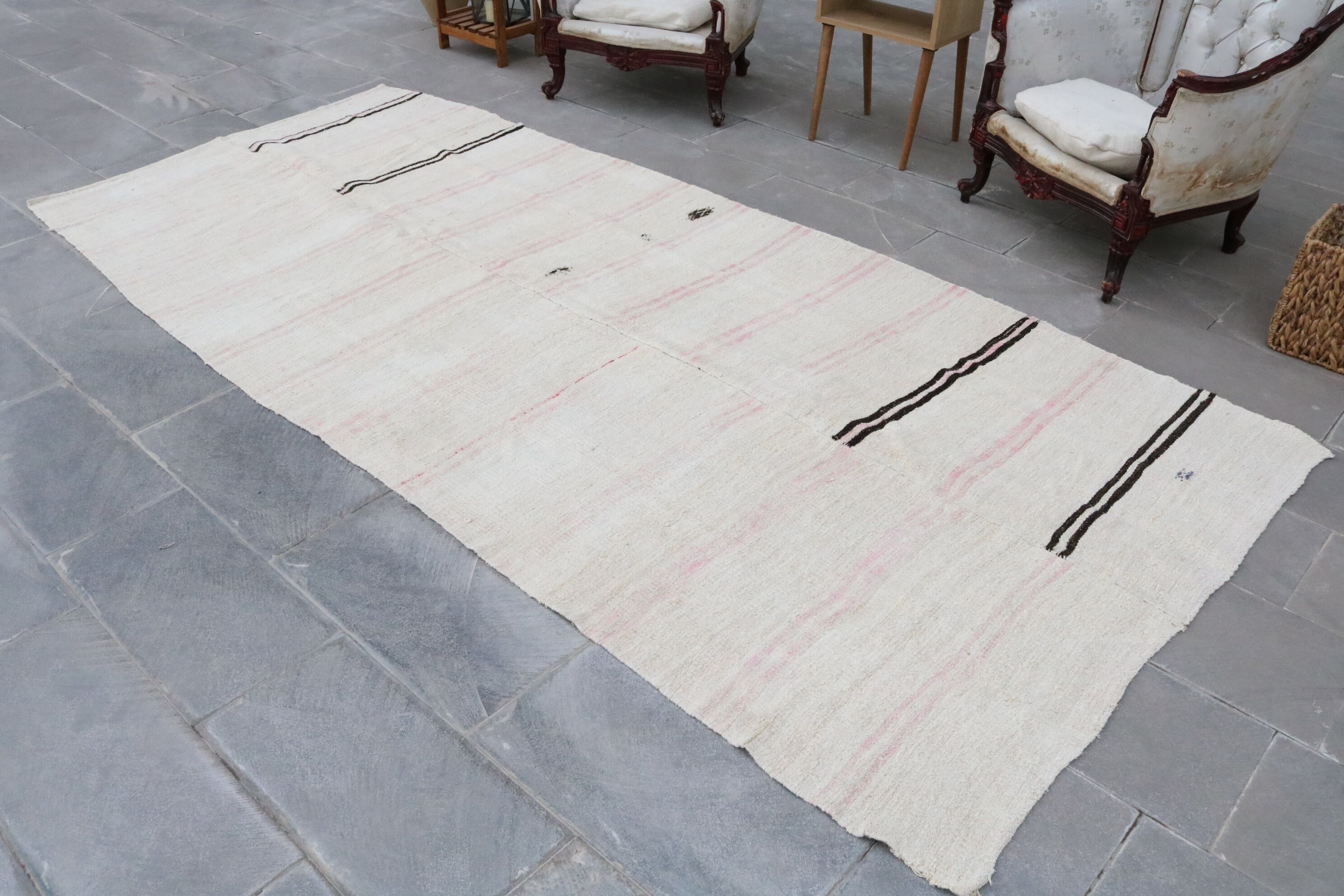 5x11.2 ft Büyük Halı, Salon Halısı, Havalı Halı, Yatak Odası Halıları, Vintage Oushak Halıları, Oturma Odası Halıları, Mutfak Halıları, Vintage Halı, Türk Halıları