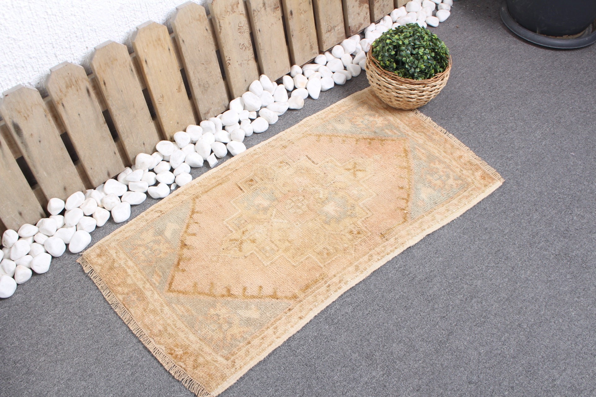 Bedroom Rug, Wool Rugs, Beige Cool Rugs, Rugs for Bathroom, 1.6x3 ft Small Rugs, Antique Rugs, Car Mat Rug, Turkish Rug, Vintage Rug