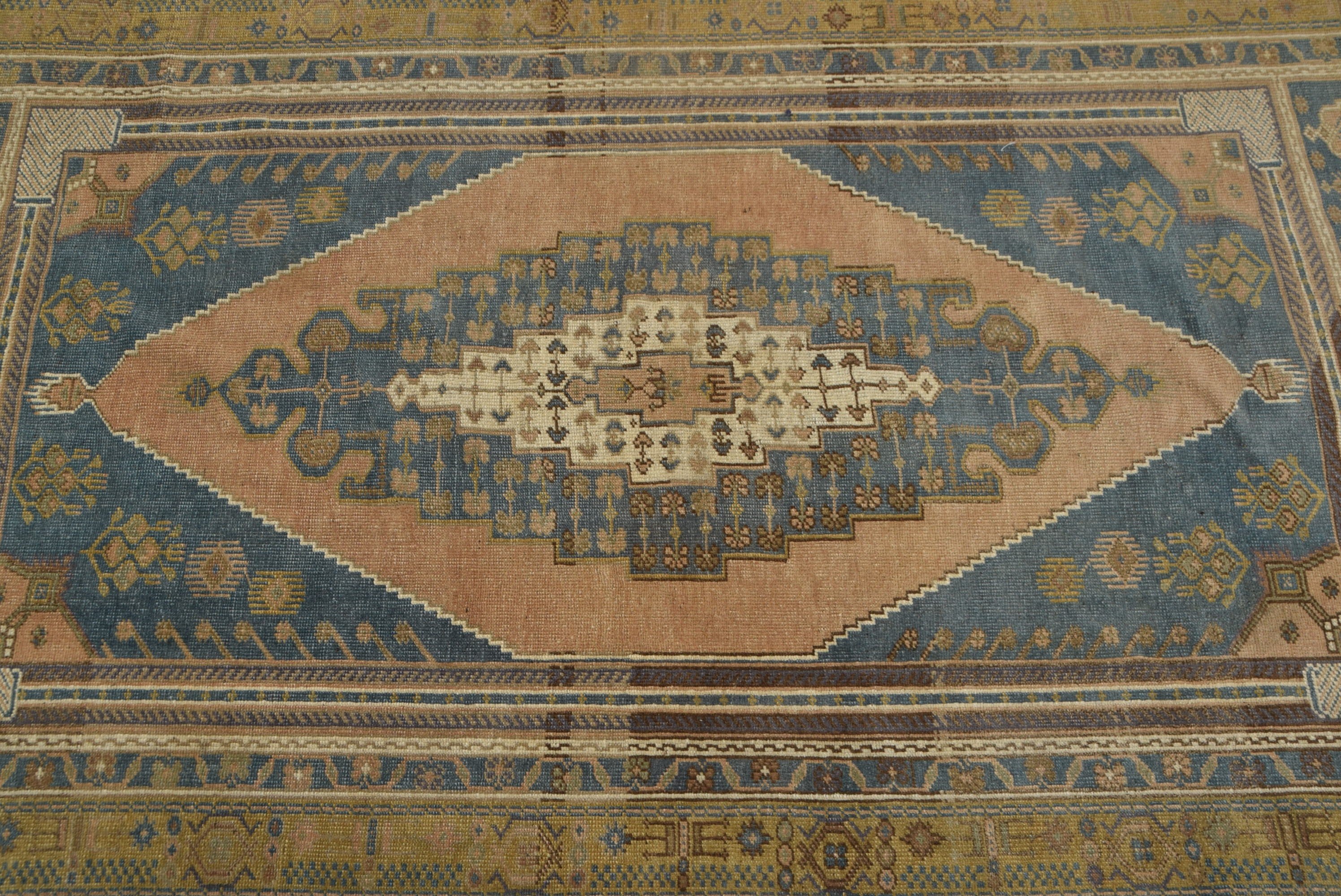 Turkish Rug, Vintage Rug, Home Decor Rugs, Living Room Rug, Oriental Rug, Indoor Rugs, Brown  4.2x7.2 ft Area Rug, Old Rug