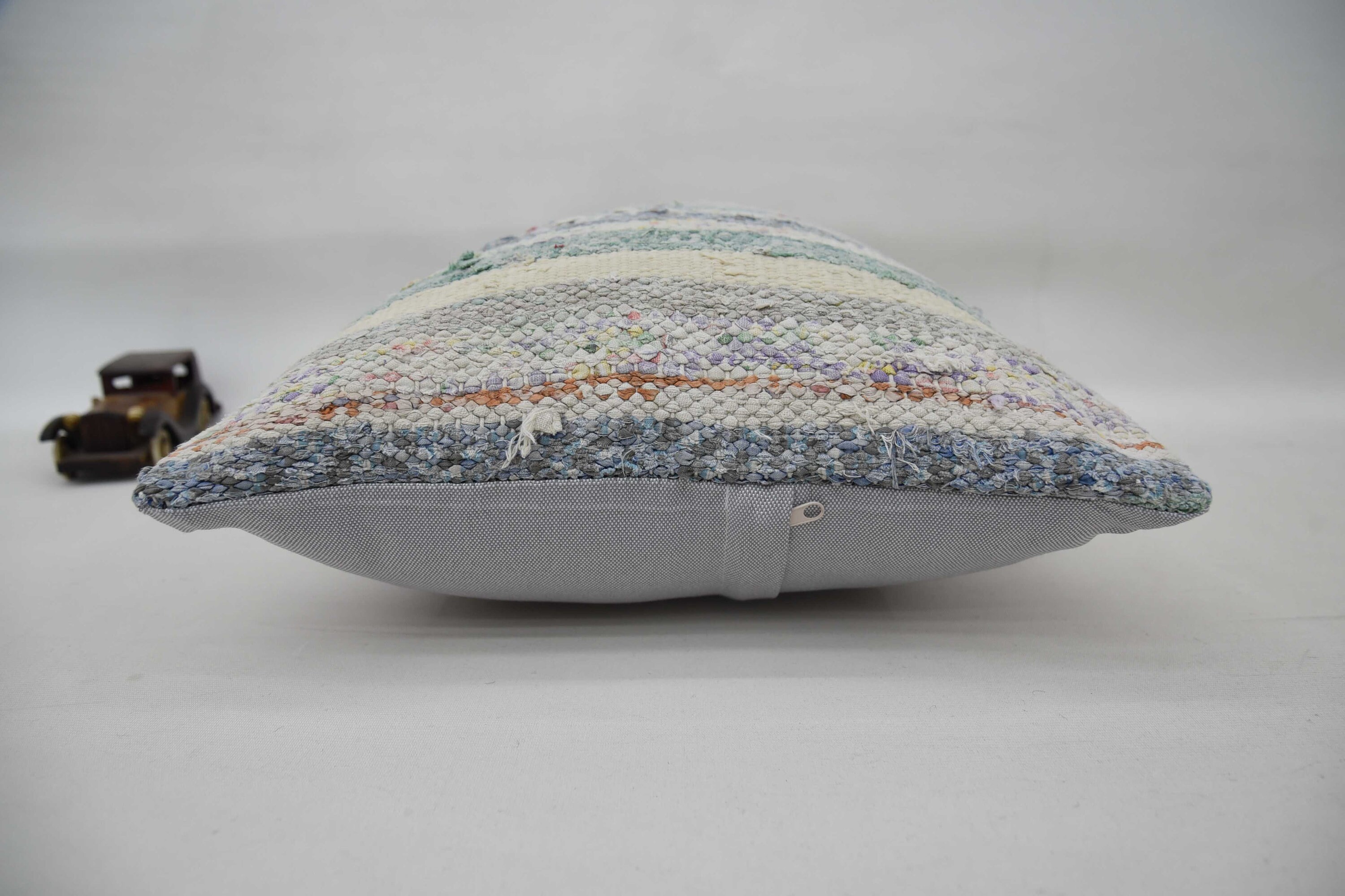 Turkish Corner Pillow Case, 16"x24" Blue Cushion Cover, Couch Pillow, Turkish Pillow, Gift Pillow, Turkish Kilim Pillow