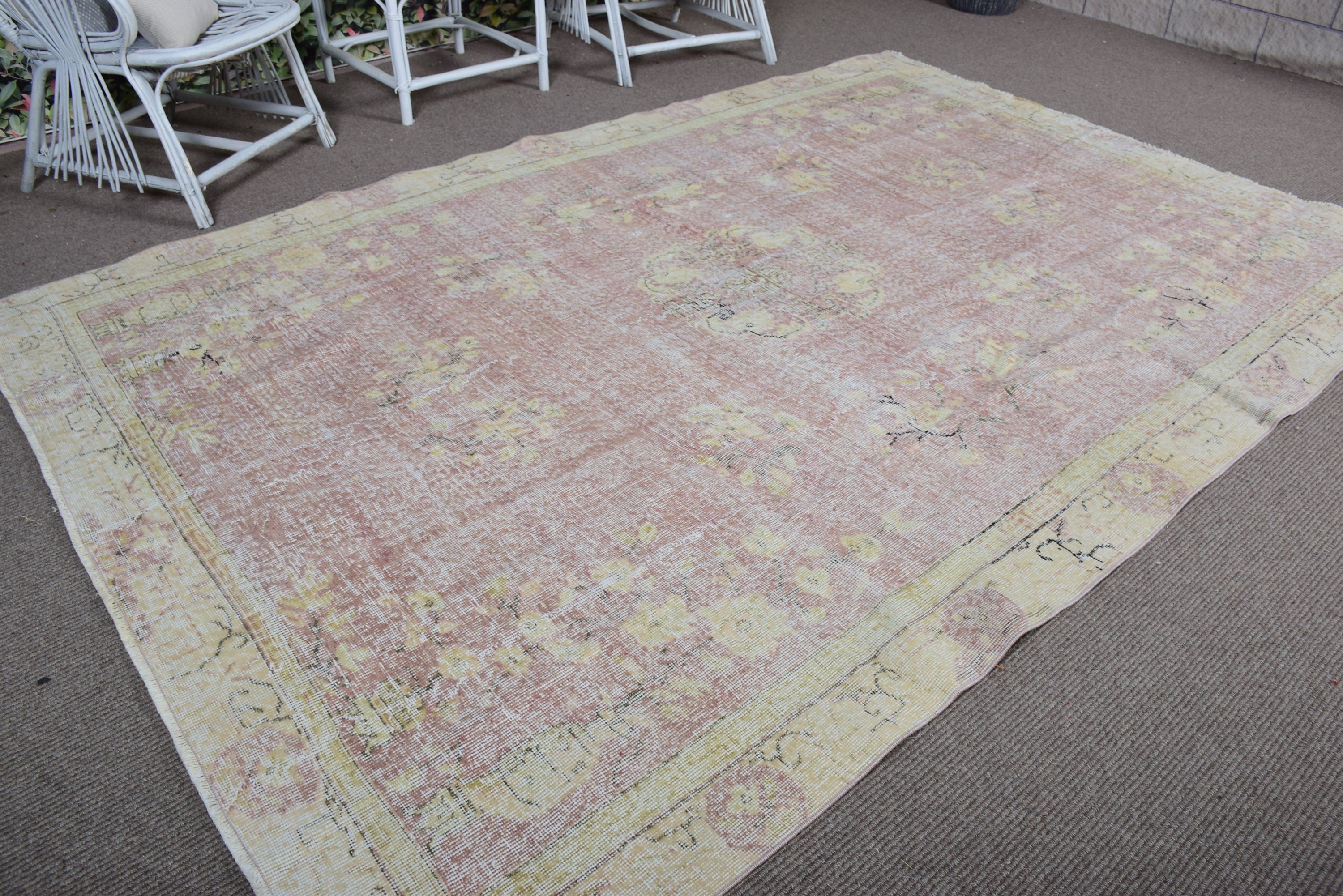 6.3x9.6 ft Large Rug, Modern Rugs, Beige Moroccan Rugs, Vintage Rug, Artistic Rugs, Turkish Rug, Living Room Rugs, Salon Rug, Flatweave Rug