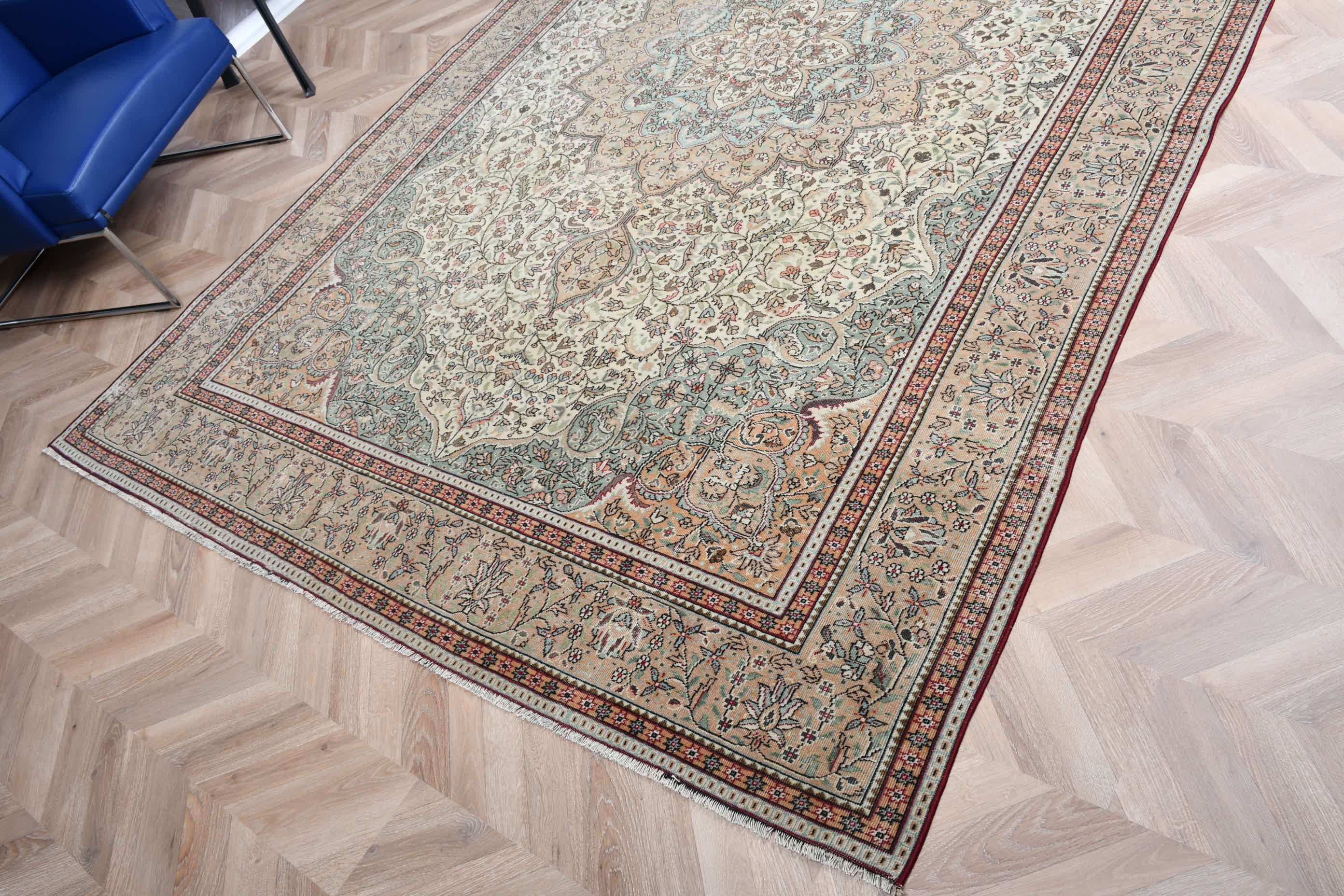 Oturma Odası Halısı, Oushak Halısı, Türk Halısı, Dış Mekan Halısı, Fas Halıları, Vintage Halı, 6.6x10.4 ft Büyük Halı, Yeşil Mutfak Halısı, Yatak Odası Halıları