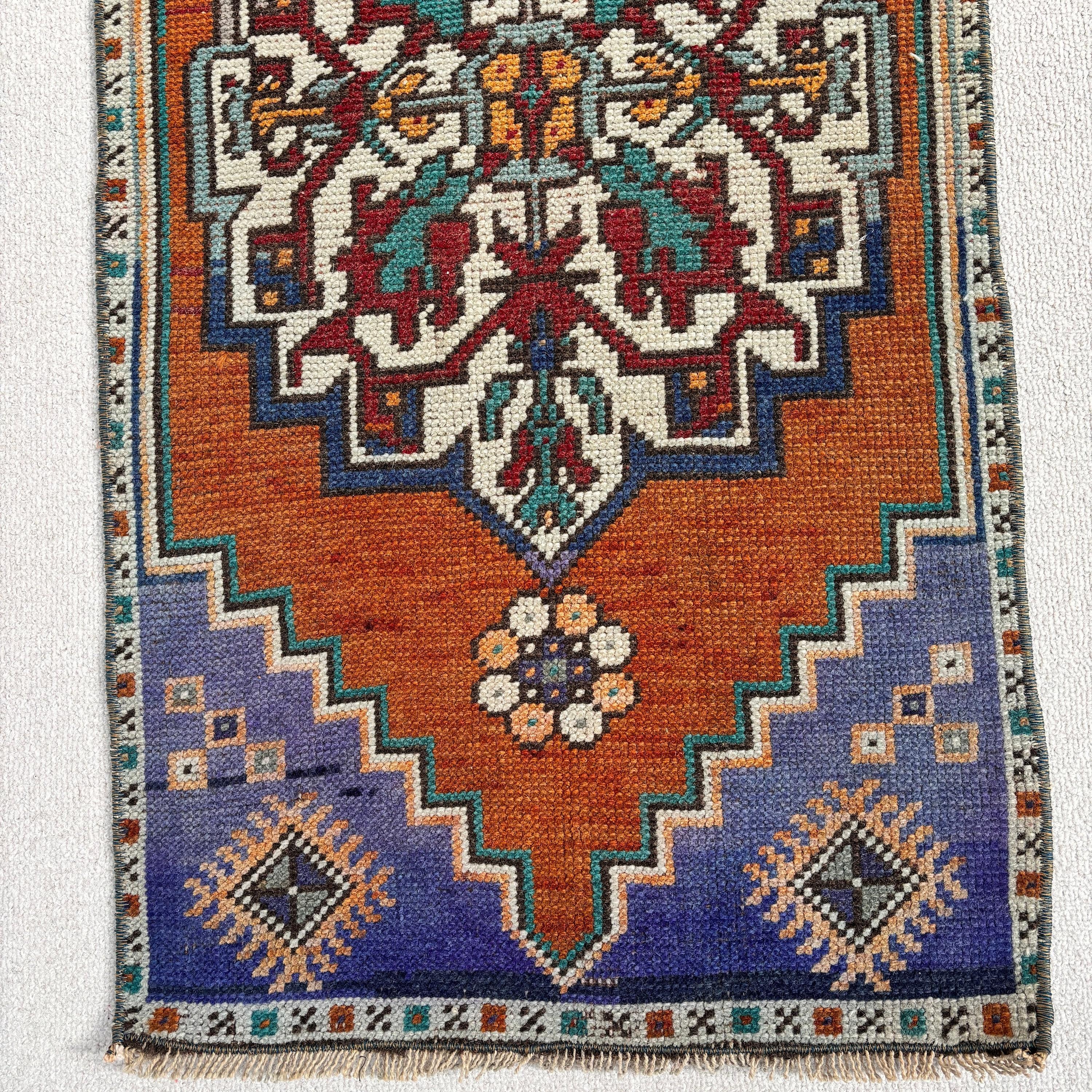 Yer Halıları, Fas Halısı, Kahverengi Anadolu Halısı, Çocuk Halısı, Araba Mat Halısı, Türk Halısı, Yatak Odası Halısı, Vintage Halı, 1.6x3.5 ft Küçük Halılar