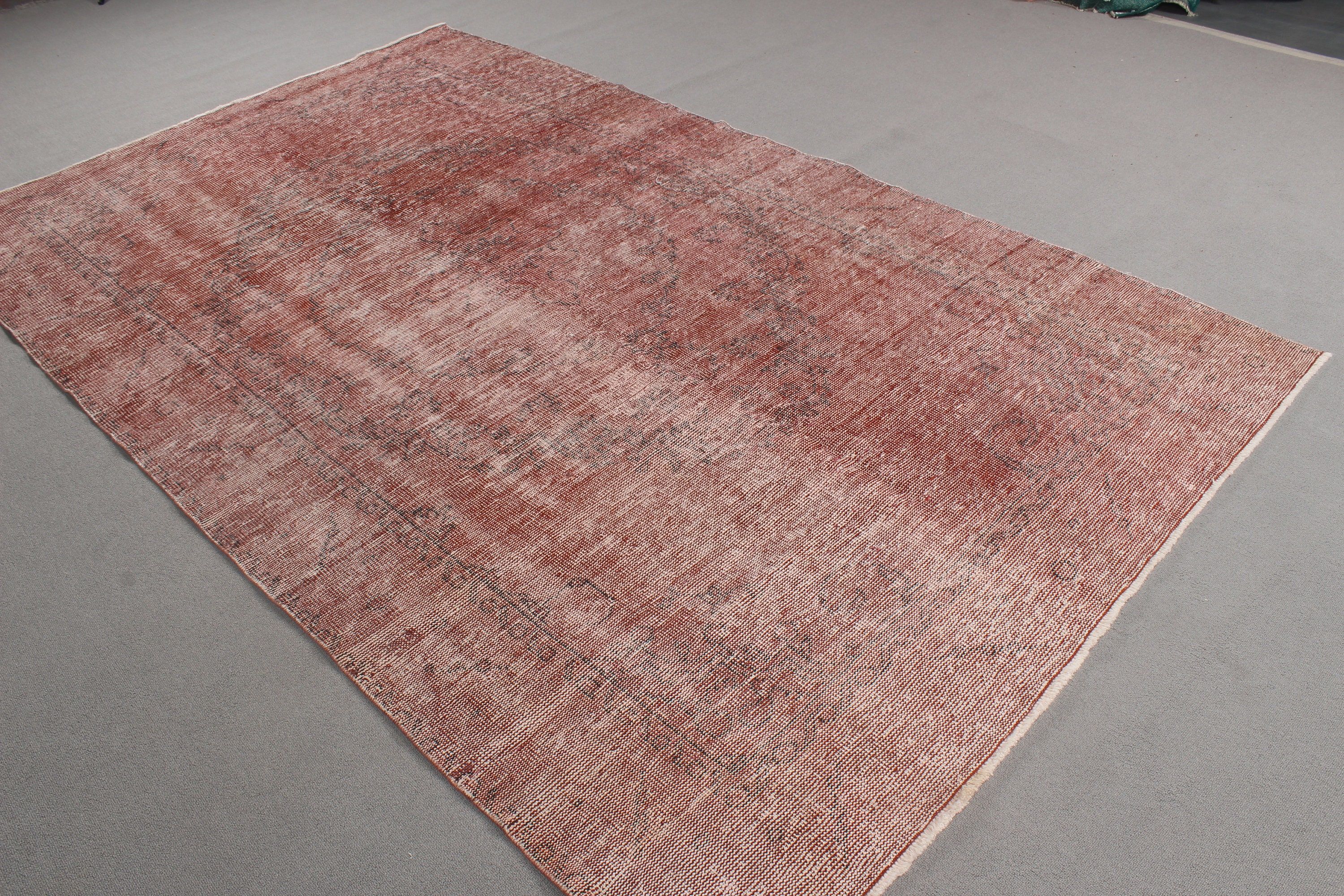 Turkish Rug, Dining Room Rug, Floor Rug, Pink Wool Rugs, Large Boho Rugs, Vintage Rugs, Flatweave Rug, Antique Rugs, 5.6x9.5 ft Large Rugs