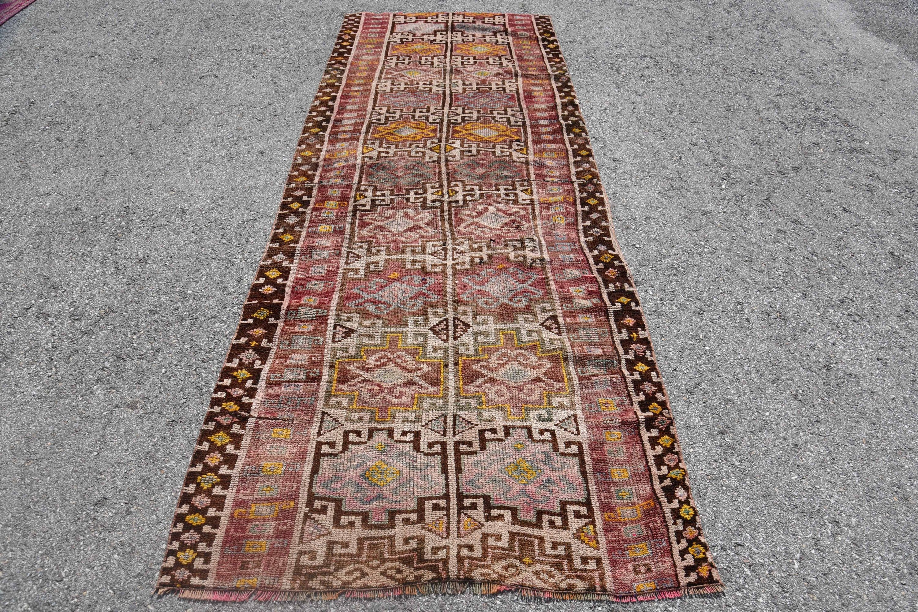 Vintage Halı, Koridor Halıları, Oushak Halı, Mutfak Halıları, Türkiye Halıları, Yatak Odası Halıları, 3.6x9.7 ft Runner Halısı, Merdiven Halıları, Türk Halıları