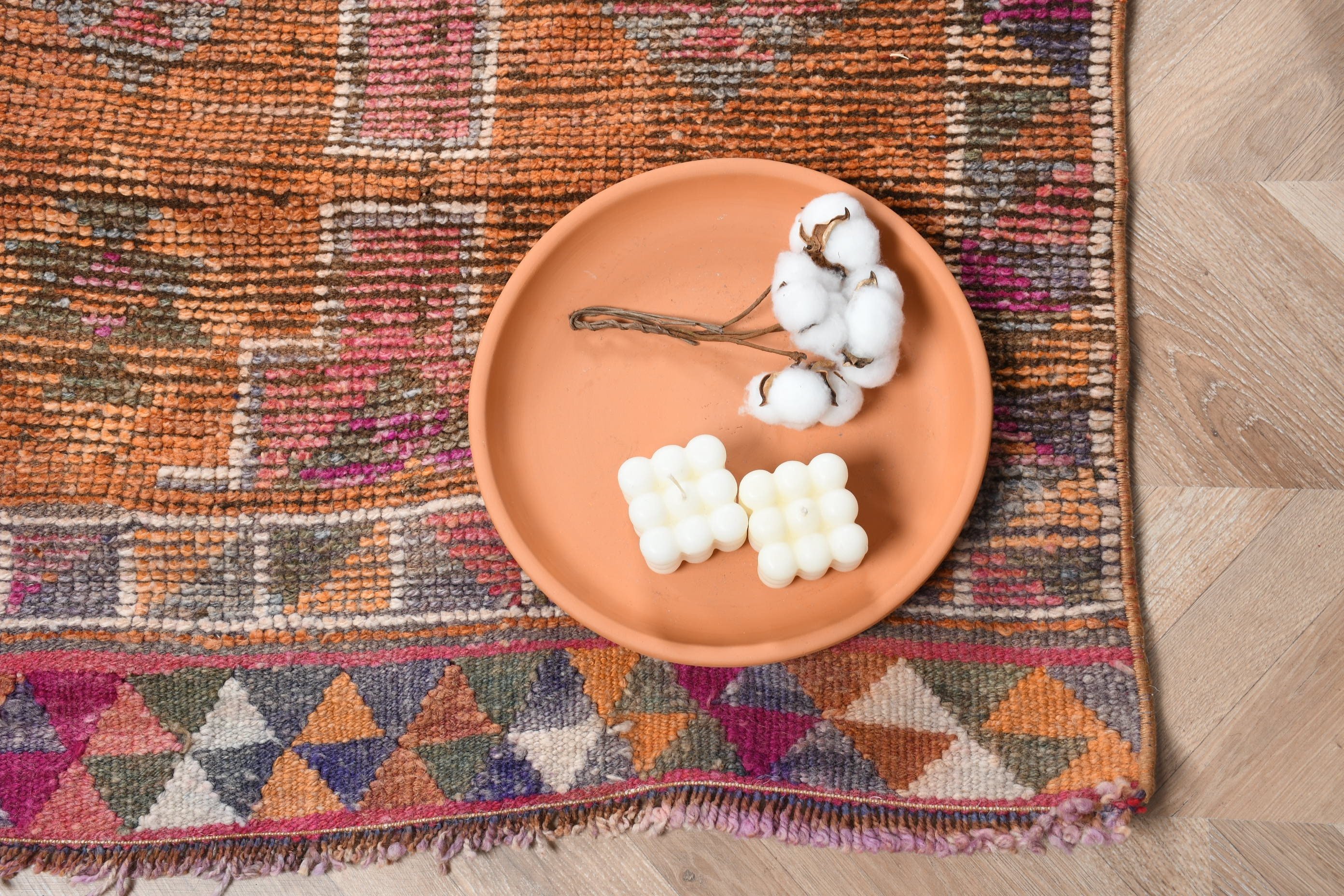 Türk Halısı, Ev Dekorasyonu Halısı, Sanat Halısı, Yer Halısı, Merdiven Halıları, Merdiven Halıları, 2.8x10.2 ft Runner Halısı, Turuncu Yer Halıları, Vintage Halılar