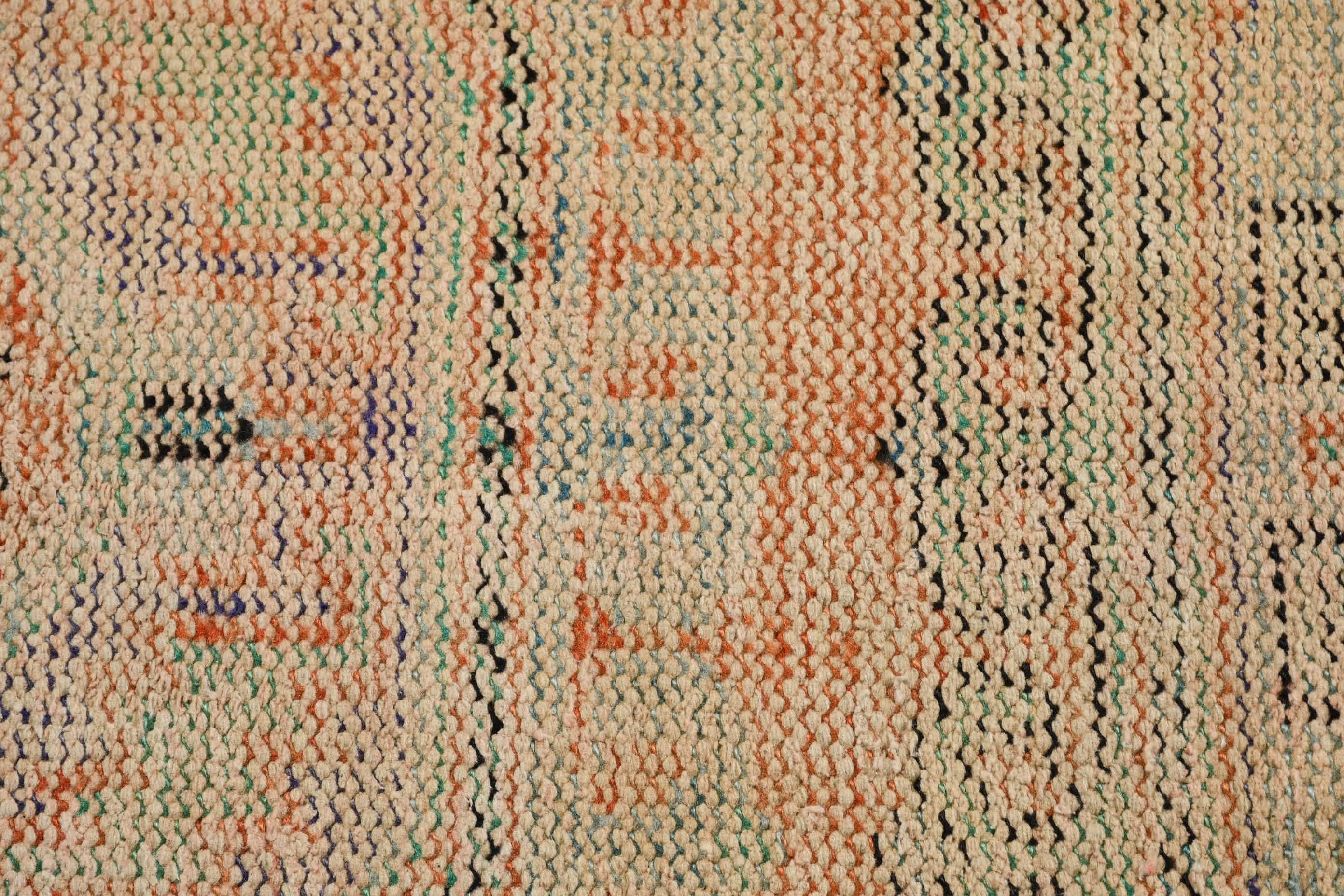Corridor Rug, Stair Rug, Anatolian Rug, Orange  3.1x10.3 ft Runner Rugs, Pale Rug, Home Decor Rugs, Turkish Rug, Vintage Rugs