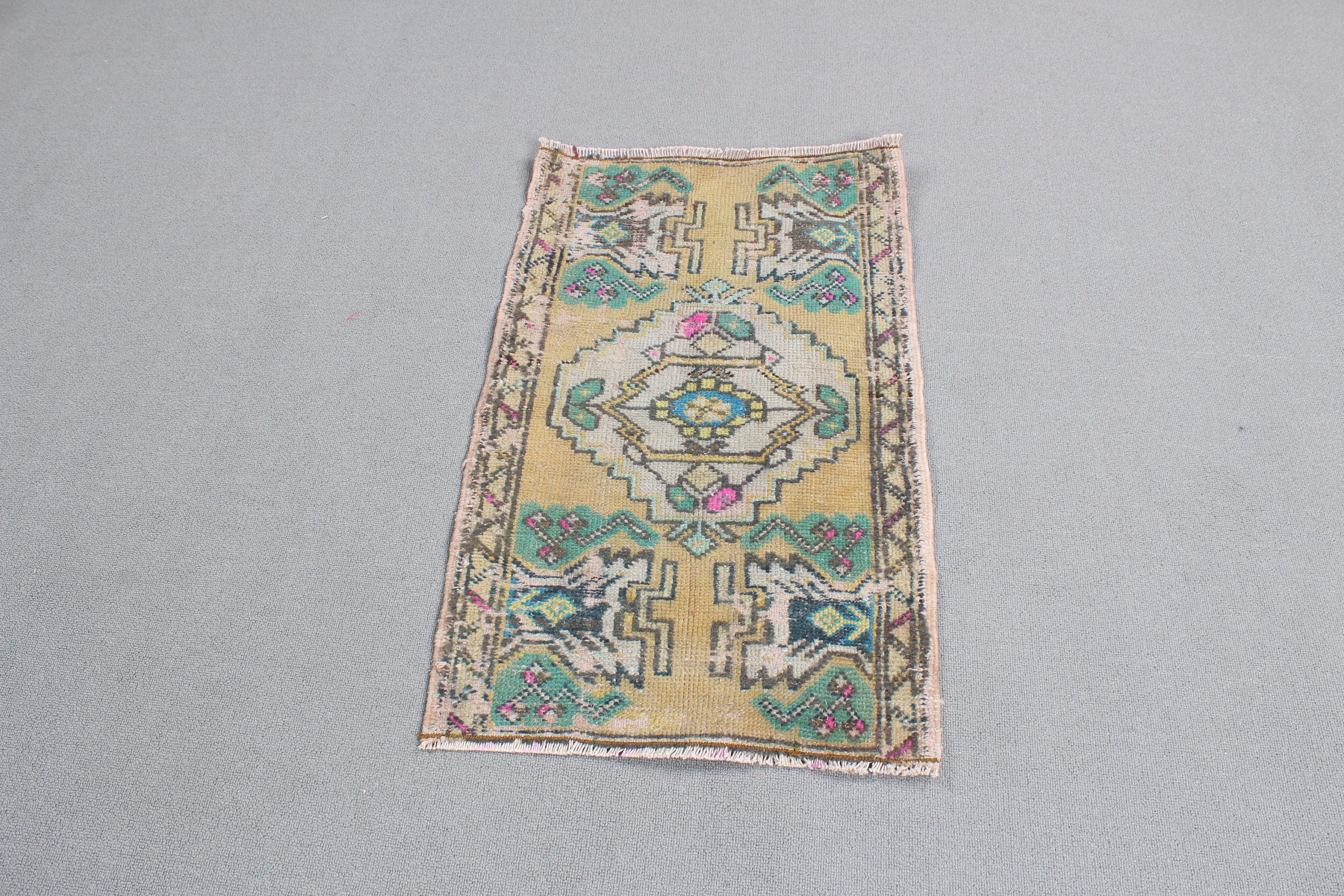 Nursery Rug, Turkish Rugs, Bedroom Rugs, 1.6x2.7 ft Small Rug, Door Mat Rugs, Vintage Rugs, Bronze Anatolian Rugs, Floor Rug, Kitchen Rug