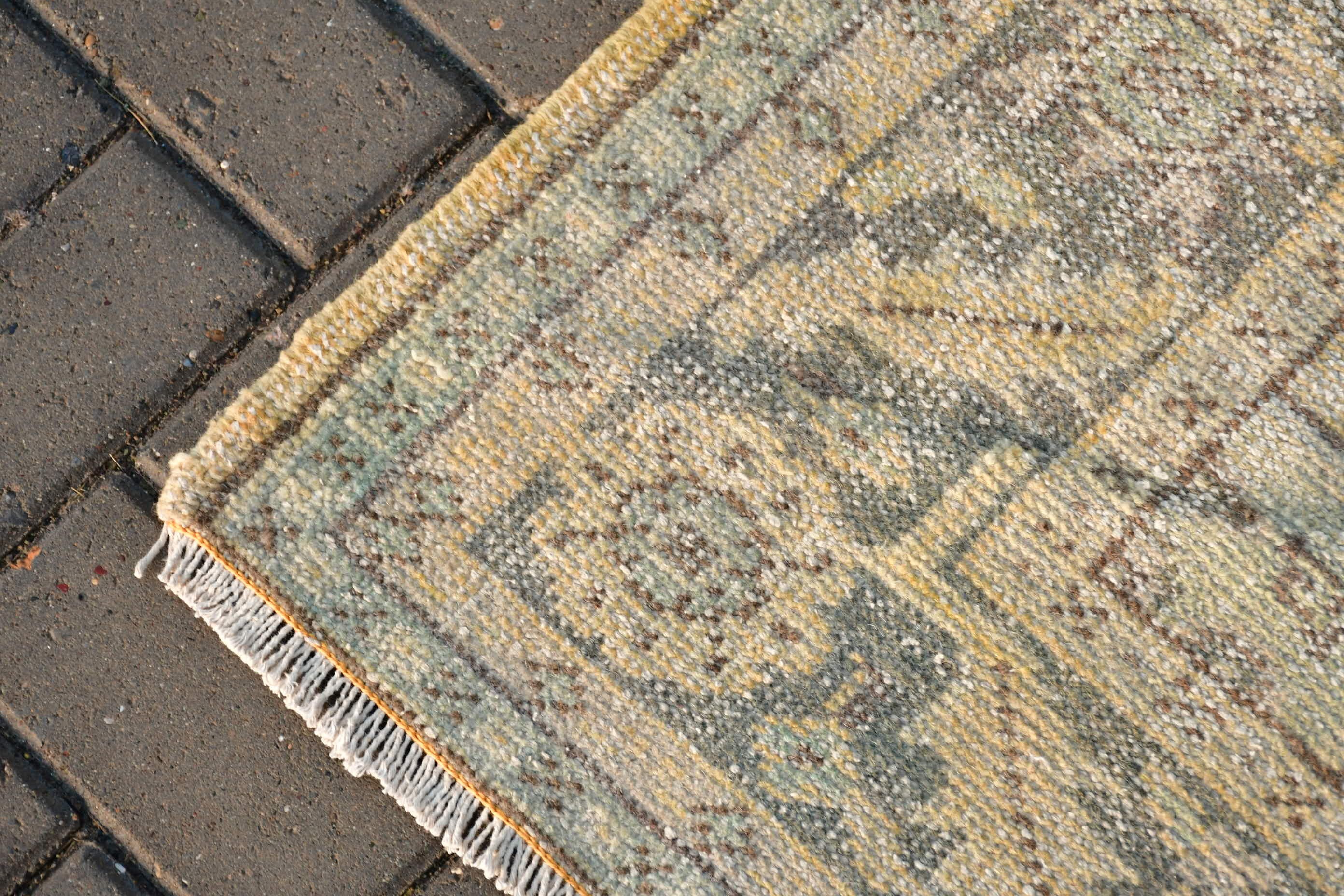 Kitchen Rug, Vintage Rugs, Oushak Rugs, 5.2x8.4 ft Large Rug, Turkish Rug, Living Room Rug, Yellow Wool Rug, Rugs for Salon, Salon Rugs