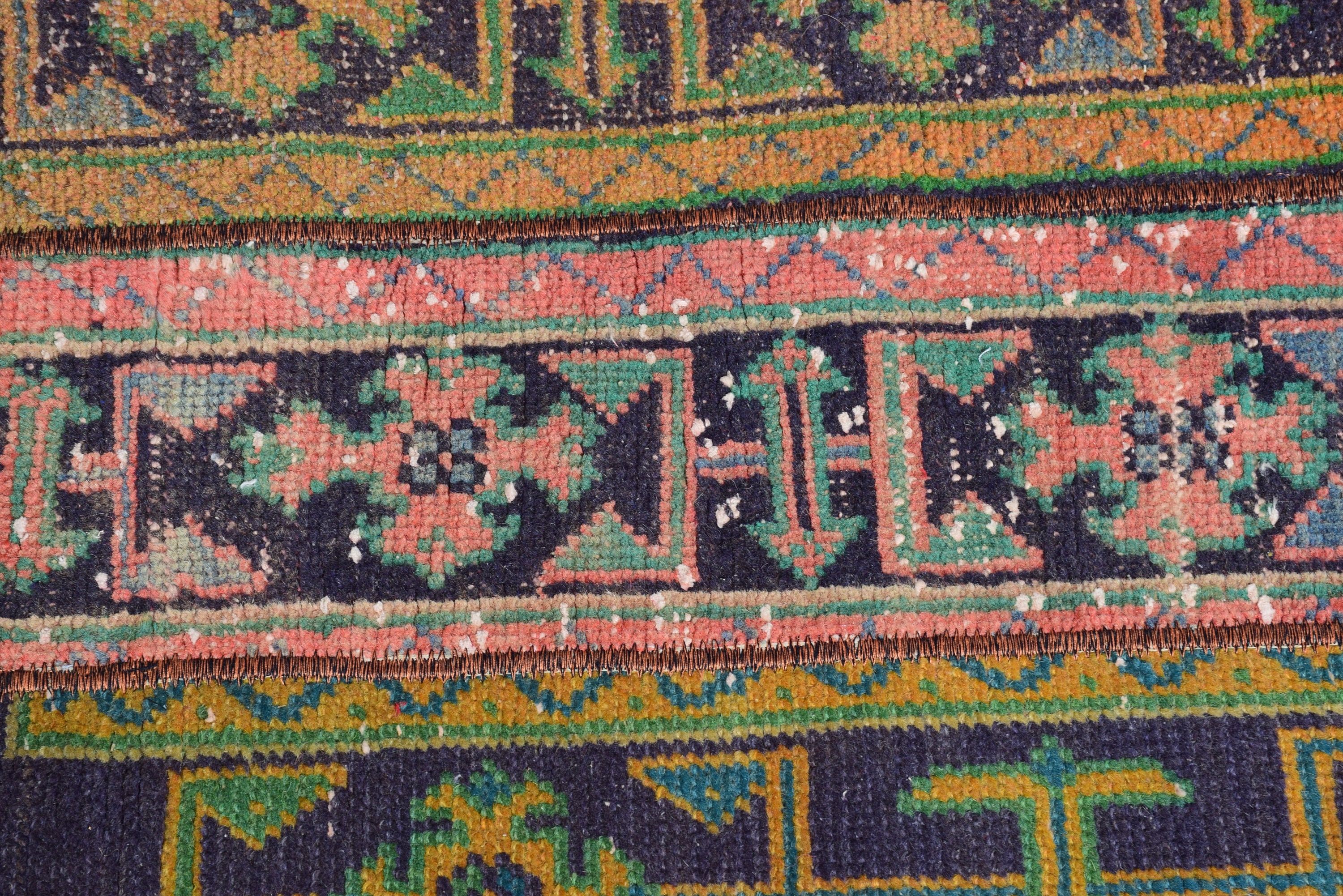 Turkish Rugs, Green Oriental Rug, Vintage Rug, 1.9x2.9 ft Small Rug, Wall Hanging Rug, Kitchen Rug, Floor Rug, Aztec Rug