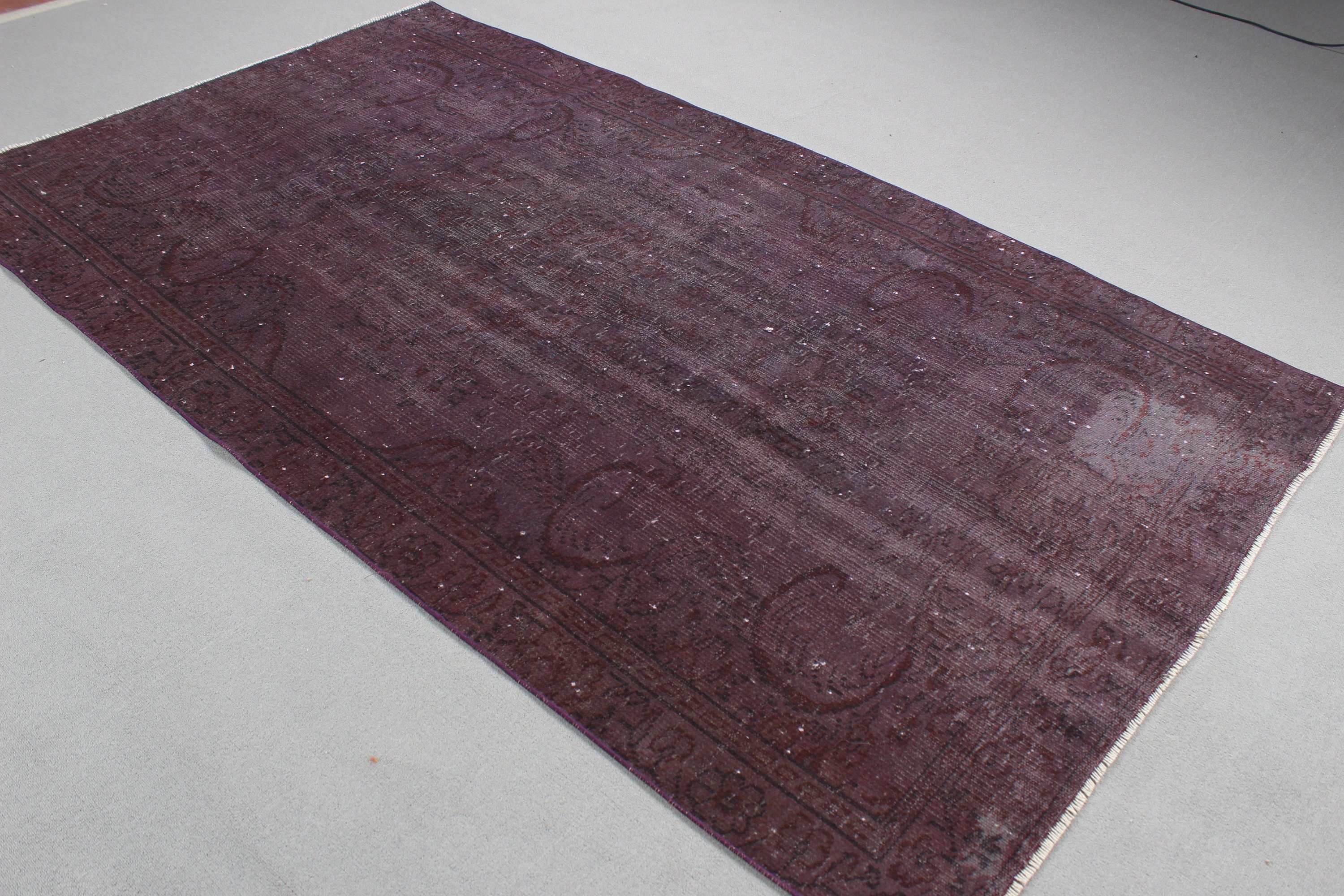 Turkish Rugs, Vintage Rug, Home Decor Rugs, Bedroom Rug, Oriental Rugs, Purple Kitchen Rug, Dining Room Rugs, 4.9x8.5 ft Large Rugs