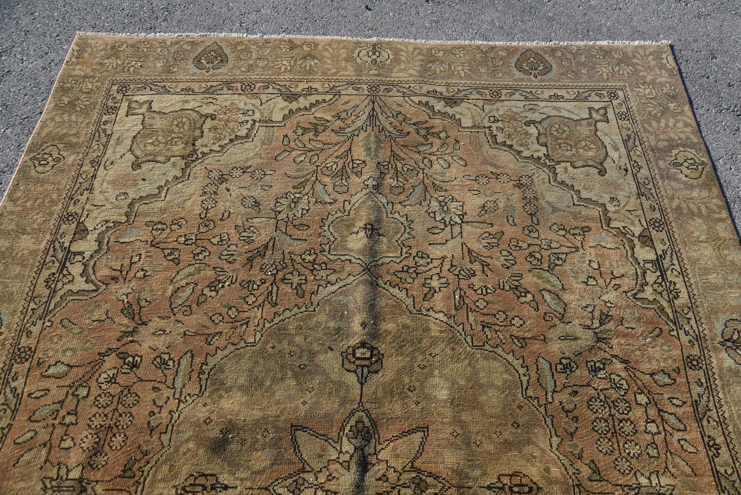 Vintage Halı, Salon Halıları, Eski Halı, Yemek Odası Halıları, Türk Halısı, Yemek Odası Halıları, 5.9x8.8 ft Büyük Halı, Ev Dekorasyonu Halısı, Renkli Halı