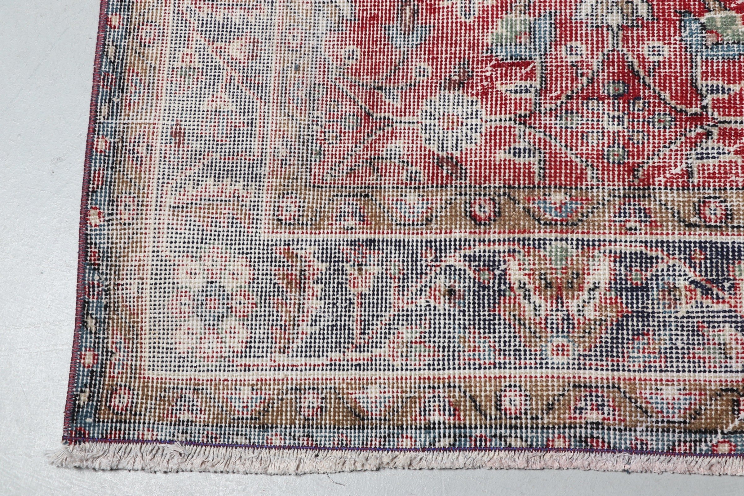 Oushak Halı, Kırmızı Oryantal Halı, Salon Halısı, Türk Halıları, Oturma Odası Halıları, 5.3x8.9 ft Büyük Halılar, Yer Halısı, Salon Halıları, Vintage Halılar