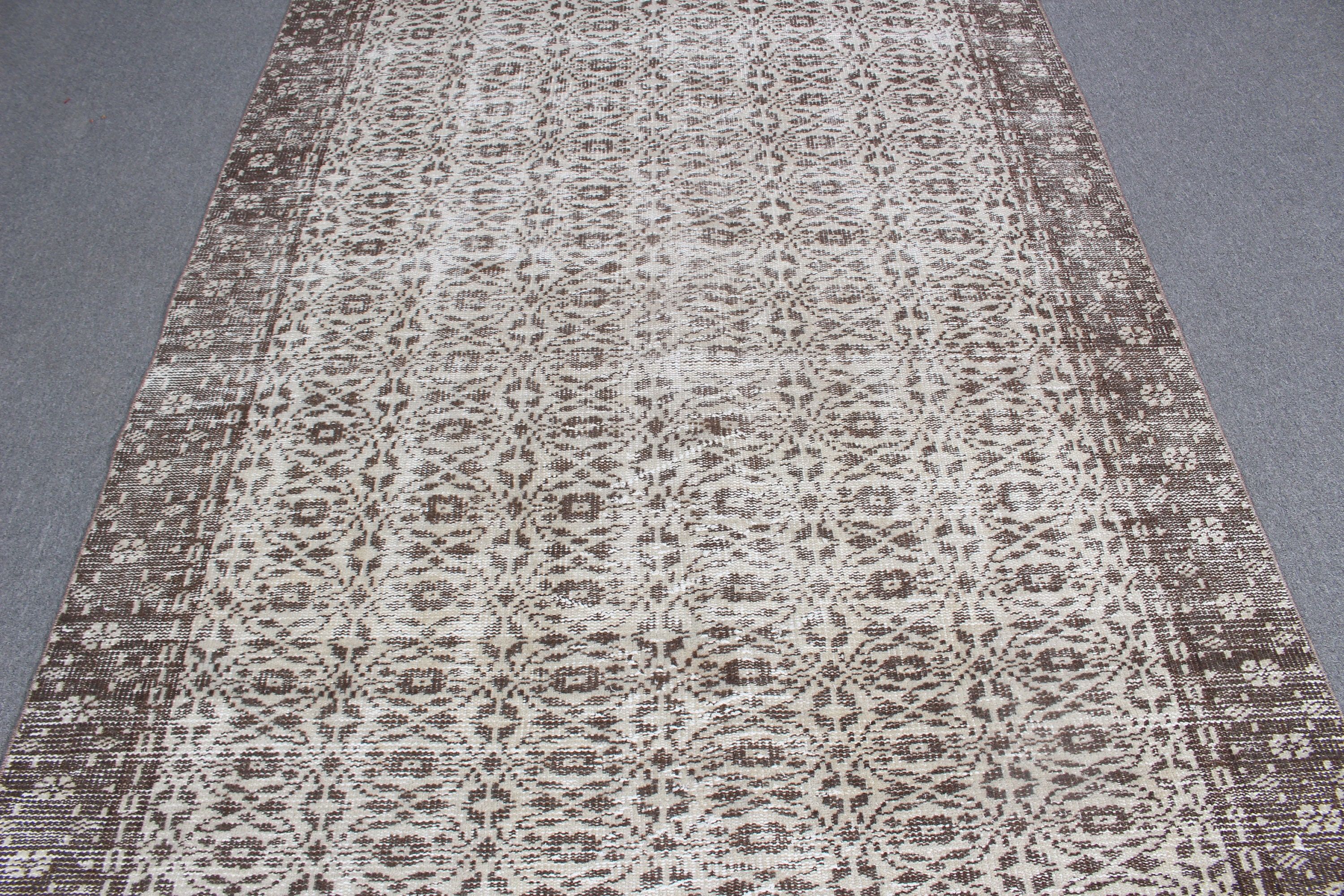 Türk Halıları, Fas Halıları, Bej El Dokuma Halı, 5,2x9,3 ft Büyük Halılar, Vintage Halı, Nötr Halılar, Büyük Boho Halısı, Yatak Odası Halıları