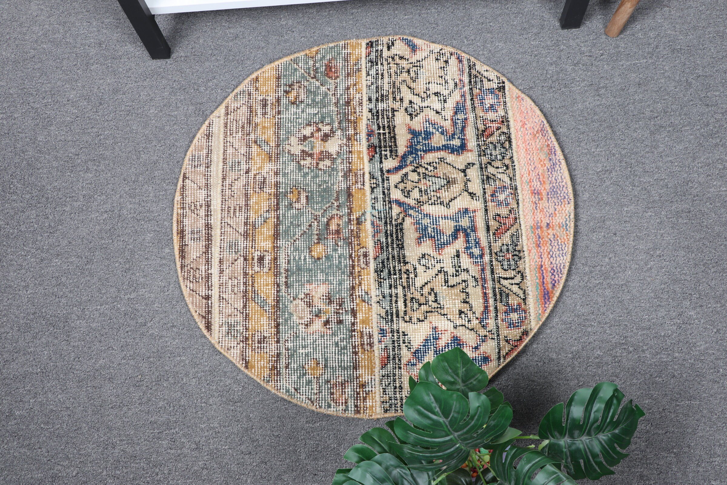 Eski Halı, Araba Paspas Halısı, 2x2 ft Küçük Halılar, Vintage Halı, Mutfak Halıları, Türk Halısı, Havalı Halılar, Yeşil Mutfak Halısı, Giriş Halıları