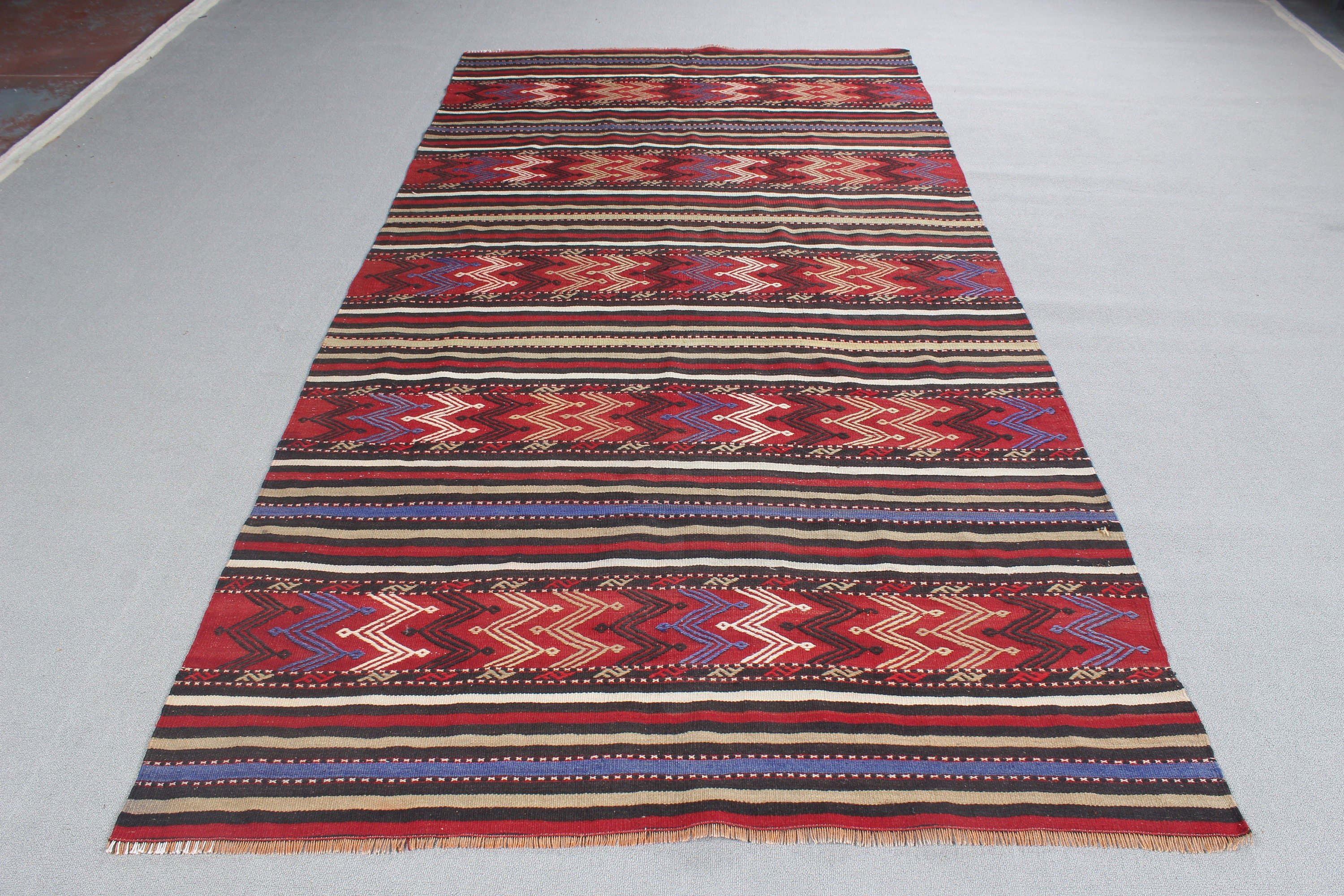 Siyah Açıklama Halısı, Yer Halısı, Yatak Odası Halıları, Türk Halıları, Büyük Boho Halıları, Vintage Halılar, 4.9x9.4 ft Büyük Halı, Büyük Vintage Halı, Kilim