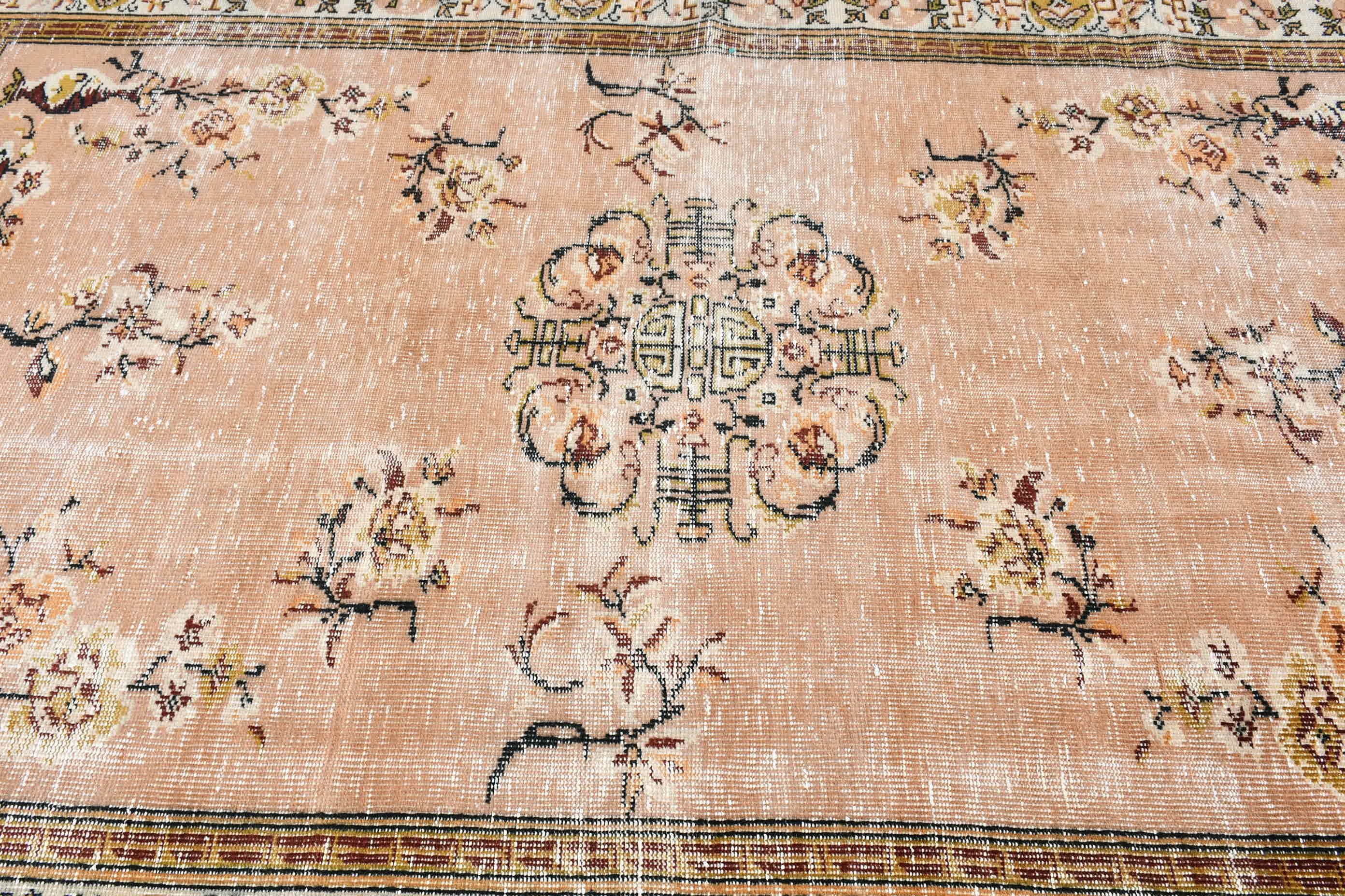 Brown Oriental Rug, Floor Rug, Turkish Rug, 6x9.1 ft Large Rug, Bohemian Rug, Anatolian Rug, Bedroom Rug, Vintage Rug, Living Room Rug