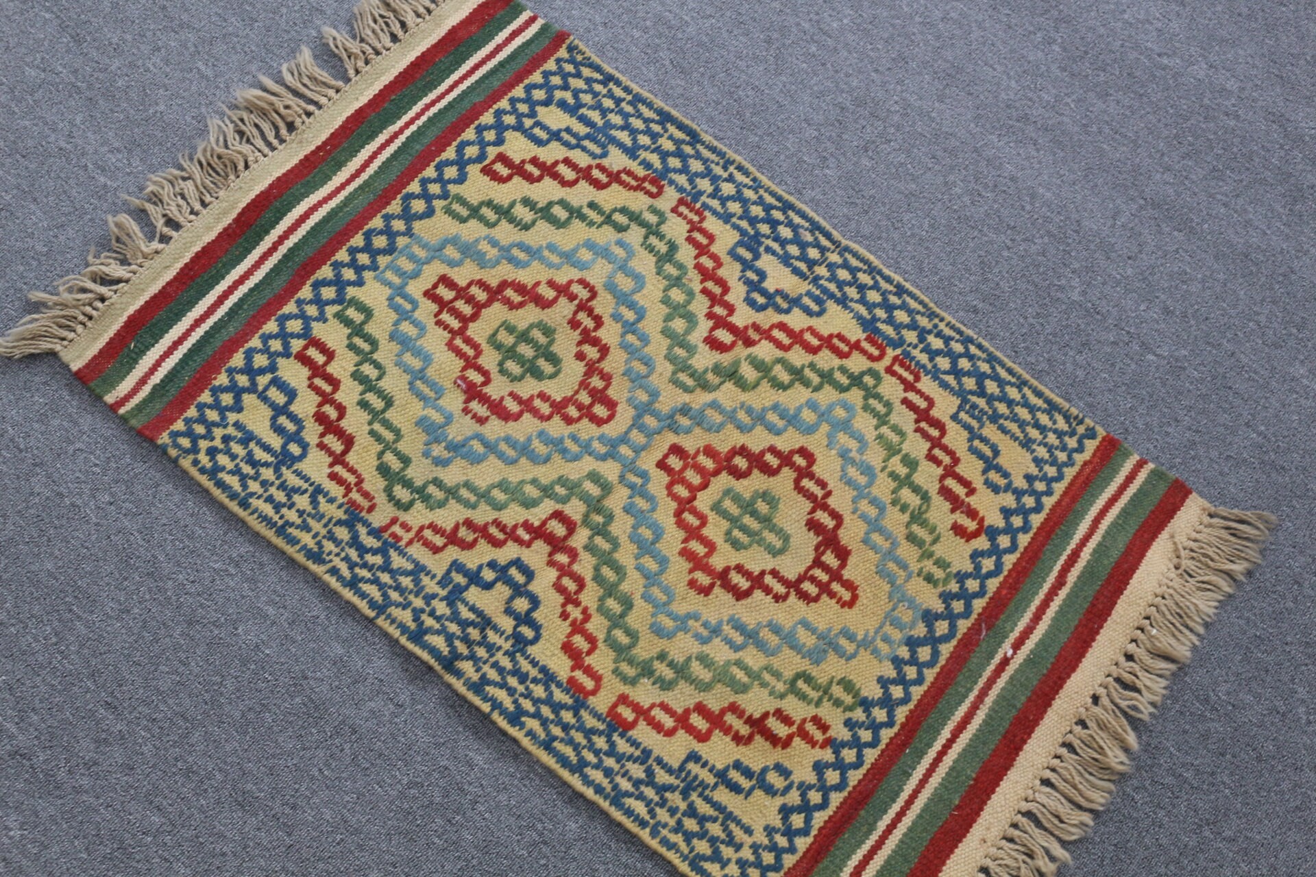 Tribal Rug, Kilim, Vintage Rug, Anatolian Rug, Bedroom Rug, Beige Moroccan Rug, Bath Rug, Moroccan Rugs, 1.9x3.1 ft Small Rugs, Turkish Rug