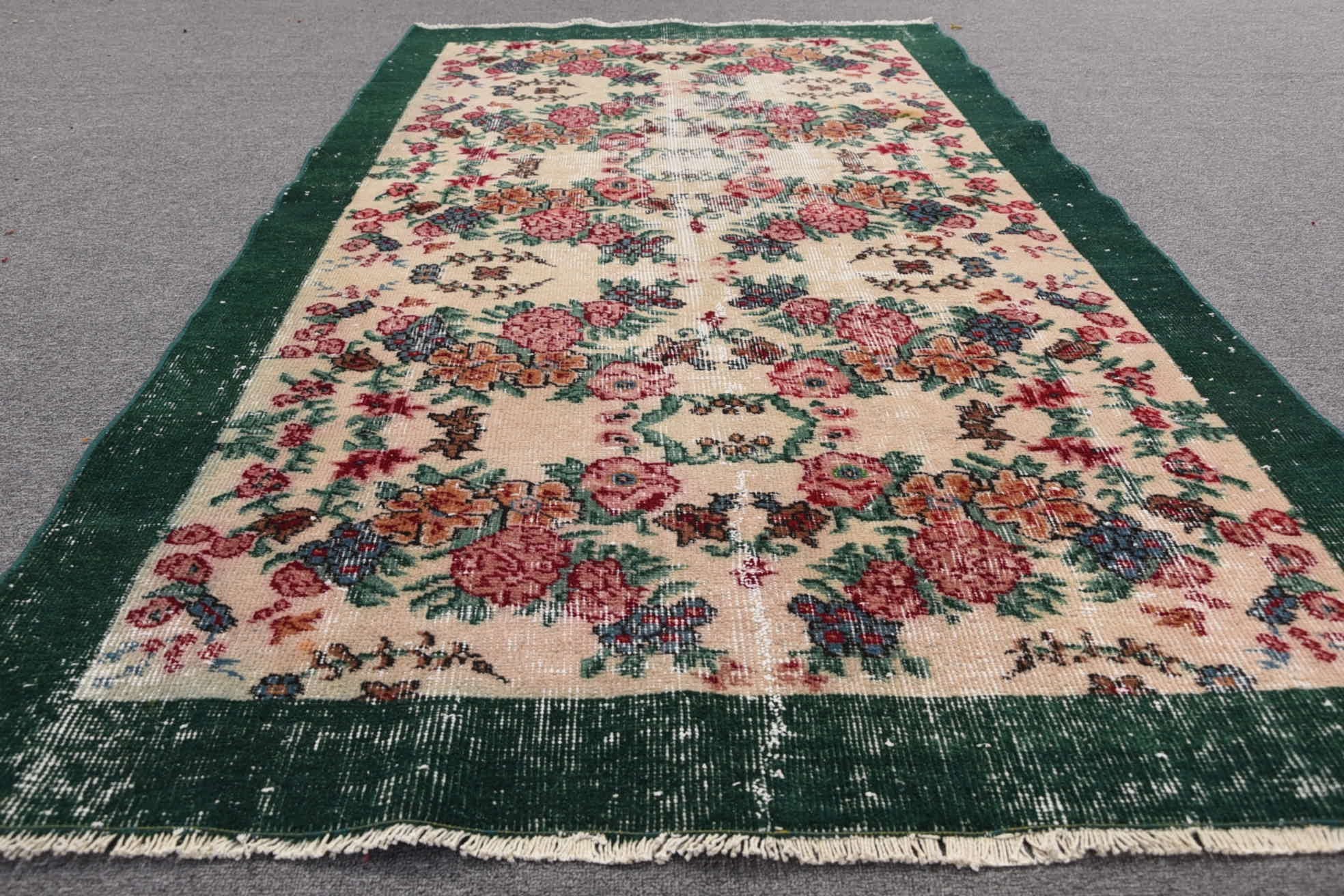 Vintage Halı, Yemek Odası Halıları, Dış Mekan Halısı, Anadolu Halısı, Vintage Dekor Halıları, Yer Halısı, Mutfak Halısı, Türk Halısı, 3,8x6,6 ft Alan Halısı