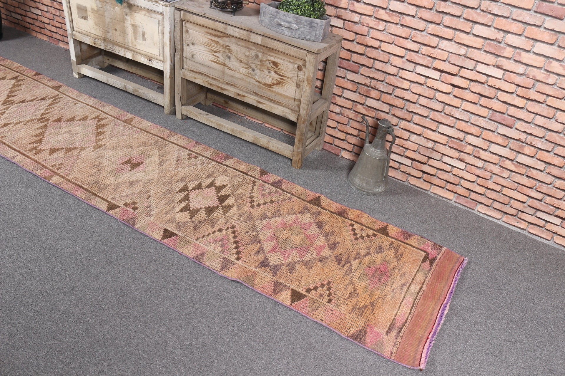 Merdiven Halıları, Özel Halı, Türk Halısı, Soğuk Halı, 2,2x12,1 ft Runner Halıları, Vintage Halı, Bej Fas Halısı, Yatak Odası Halıları, Merdiven Halısı