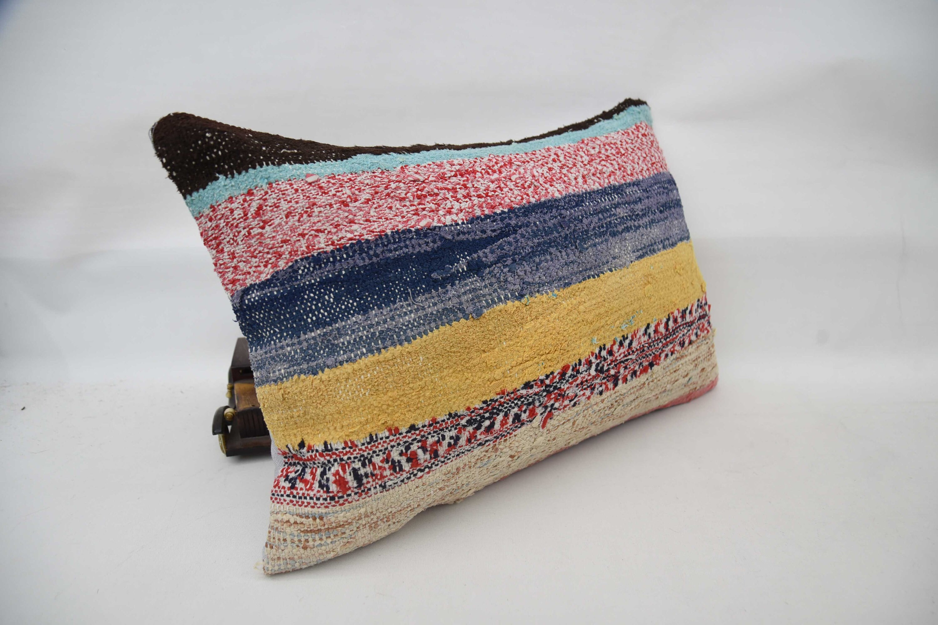 Vintage Pillow, 16"x24" Red Pillow, Vintage Kilim Throw Pillow, Nautical Throw Pillow Sham, Pet Cushion Case, Antique Pillows