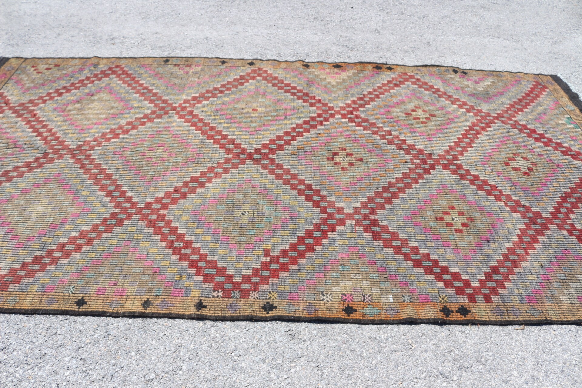 5.7x11.2 ft Large Rugs, Turkish Rug, Kilim, Office Rug, Dining Room Rug, Vintage Rug, Home Decor Rugs, Brown Bedroom Rug, Antique Rugs