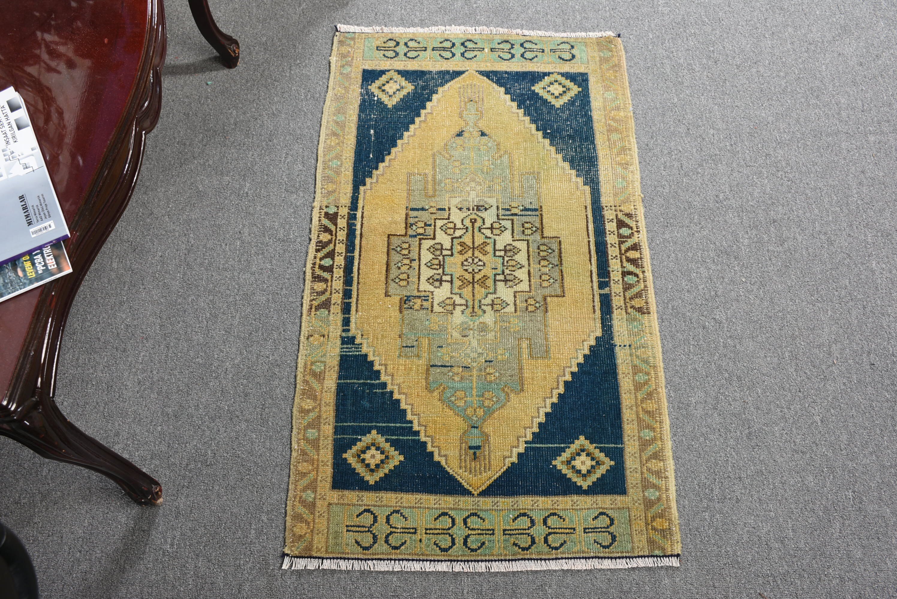 Ev Dekor Halısı, Yatak Odası Halısı, Türk Halısı, Araba Paspas Halısı, Vintage Halı, Sarı Yatak Odası Halıları, 1.8x3.2 ft Küçük Halı, Duvar Asılı Halılar, Sanat Halısı