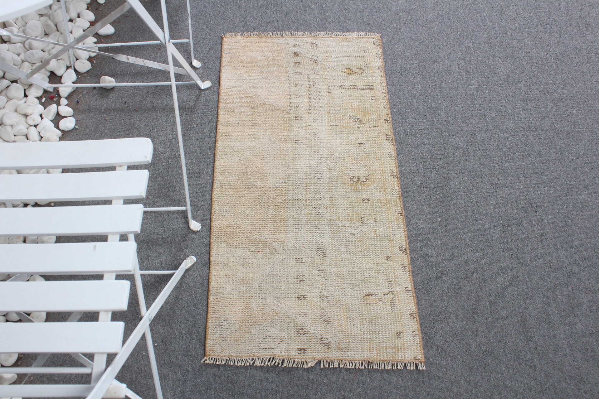 Beige Kitchen Rug, Vintage Rug, Door Mat Rug, Entry Rugs, Bath Mat Boho Rug, Kitchen Rug, Turkish Rugs, Oriental Rug, 1.5x3.1 ft Small Rugs