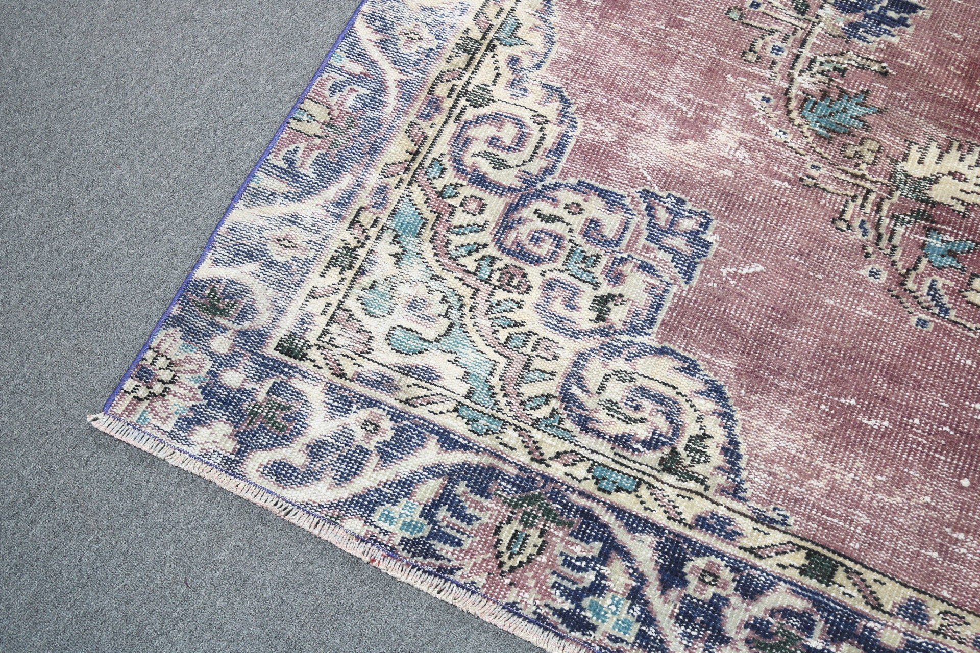 Anatolian Rugs, Vintage Rugs, Modern Rug, Bedroom Rugs, Salon Rug, Living Room Rug, Purple Antique Rug, 5.8x9.1 ft Large Rugs, Turkish Rugs