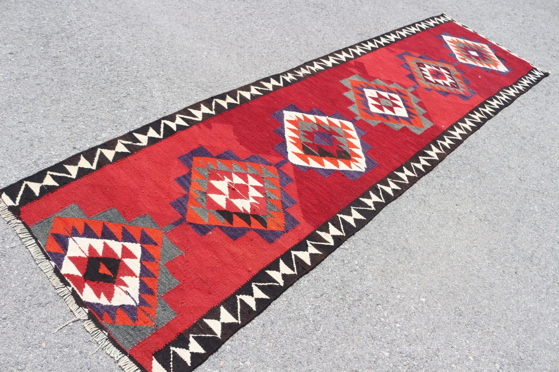 Fas Halıları, Vintage Halılar, Mutfak Halısı, 3.1x11 ft Yolluk Halısı, Türk Halısı, Koridor Halısı, Merdiven Halıları, Kırmızı Anadolu Halıları, Mutfak Halıları