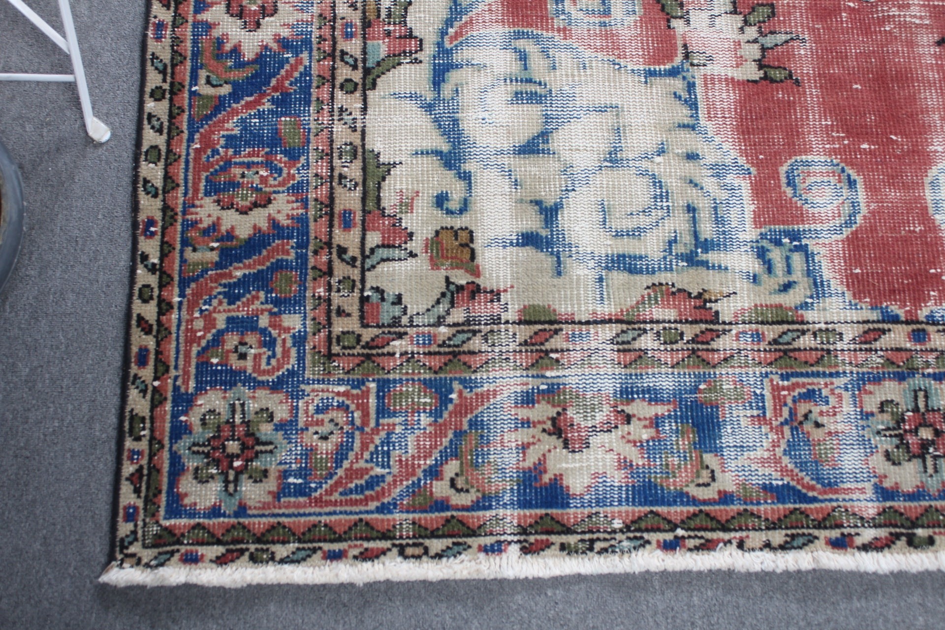 Kırmızı Fas Halısı, Vintage Halı, Yemek Odası Halıları, 5.8x8.7 ft Büyük Halılar, Türk Halısı, Yatak Odası Halısı, Oturma Odası Halısı, Anadolu Halıları